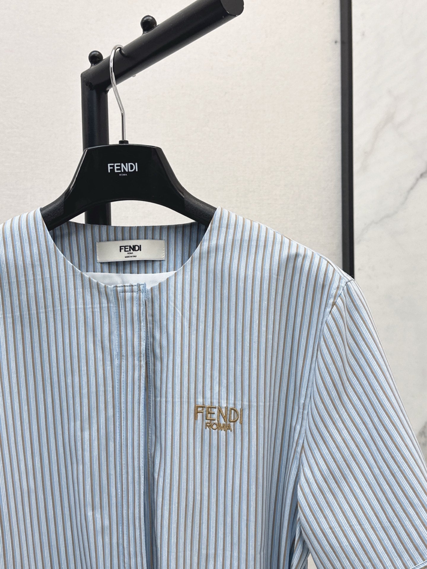 Fd* 25ss short-sleeve belted minidress