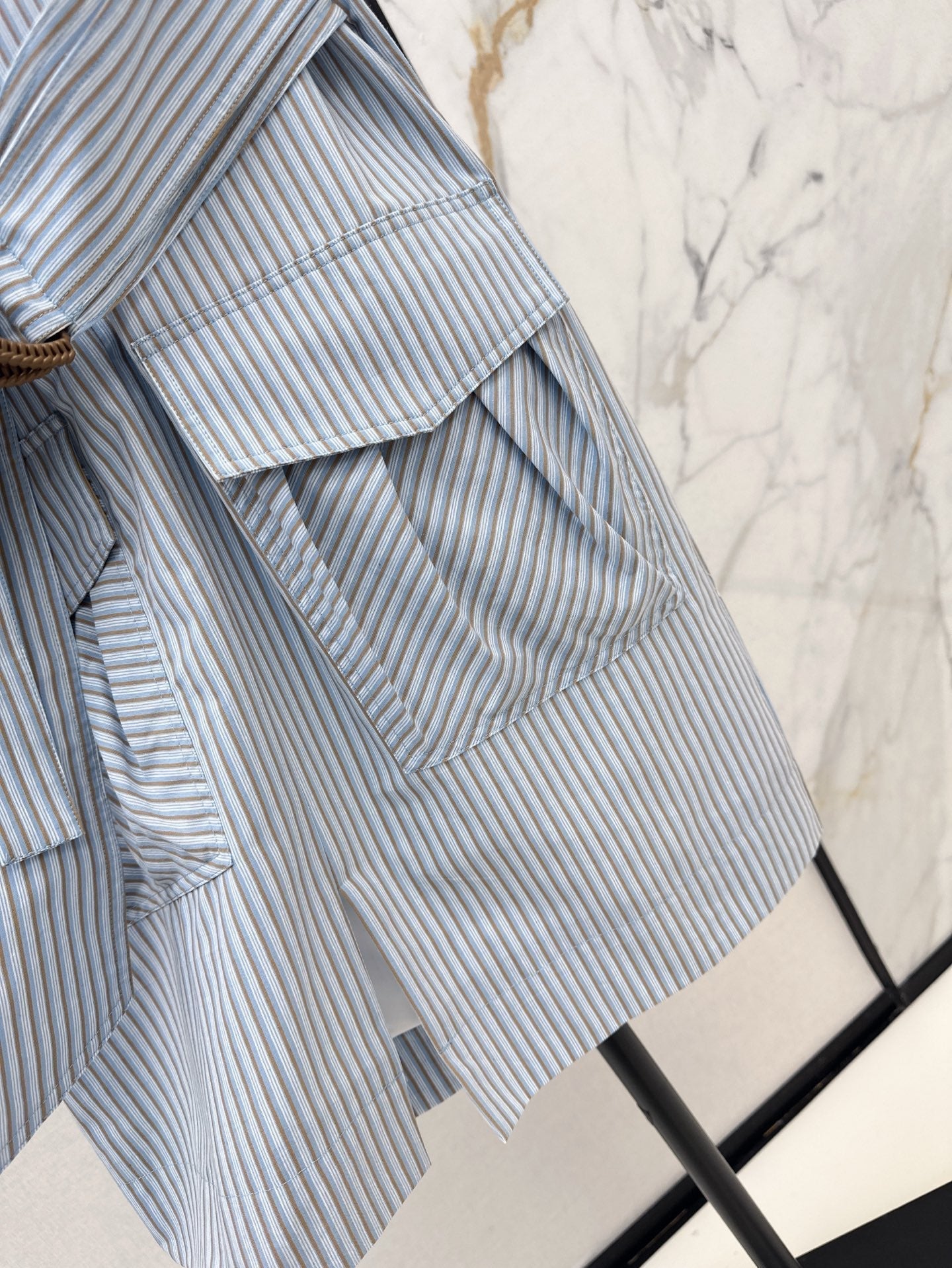 Fd* 25ss short-sleeve belted minidress