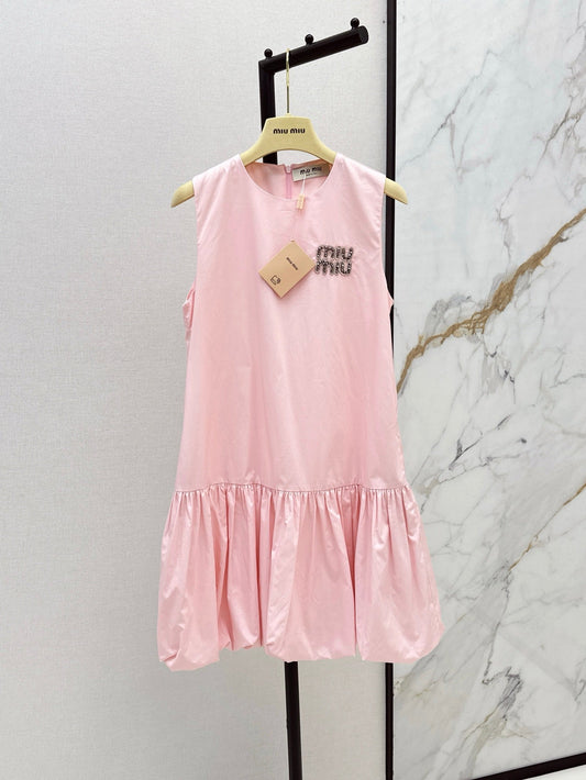M*u 25ss Rhinestone Short-Sleeve Dress