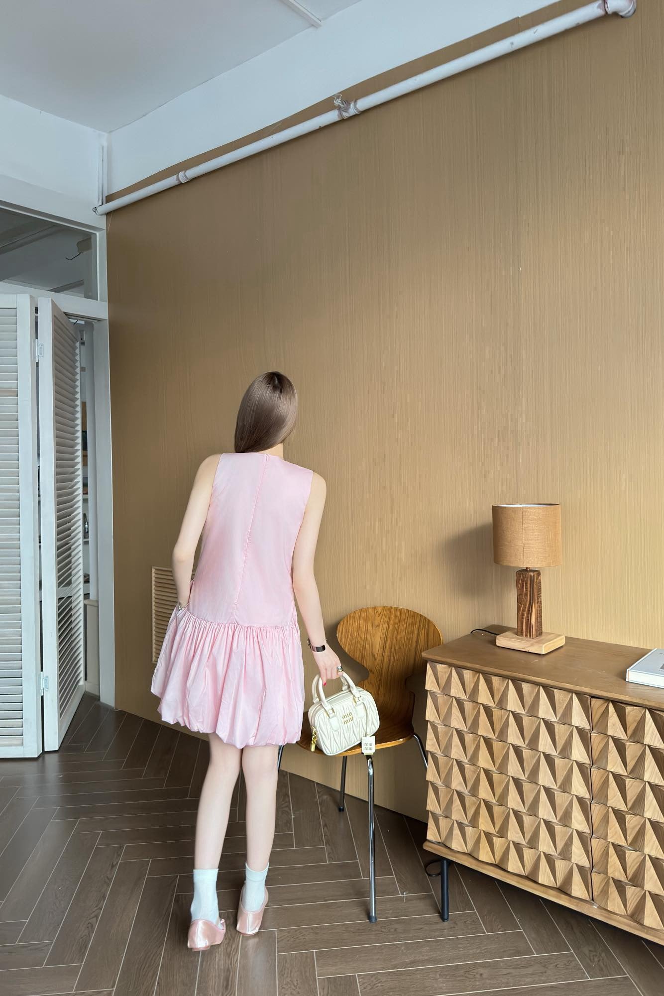 M*u 25ss Rhinestone Short-Sleeve Dress