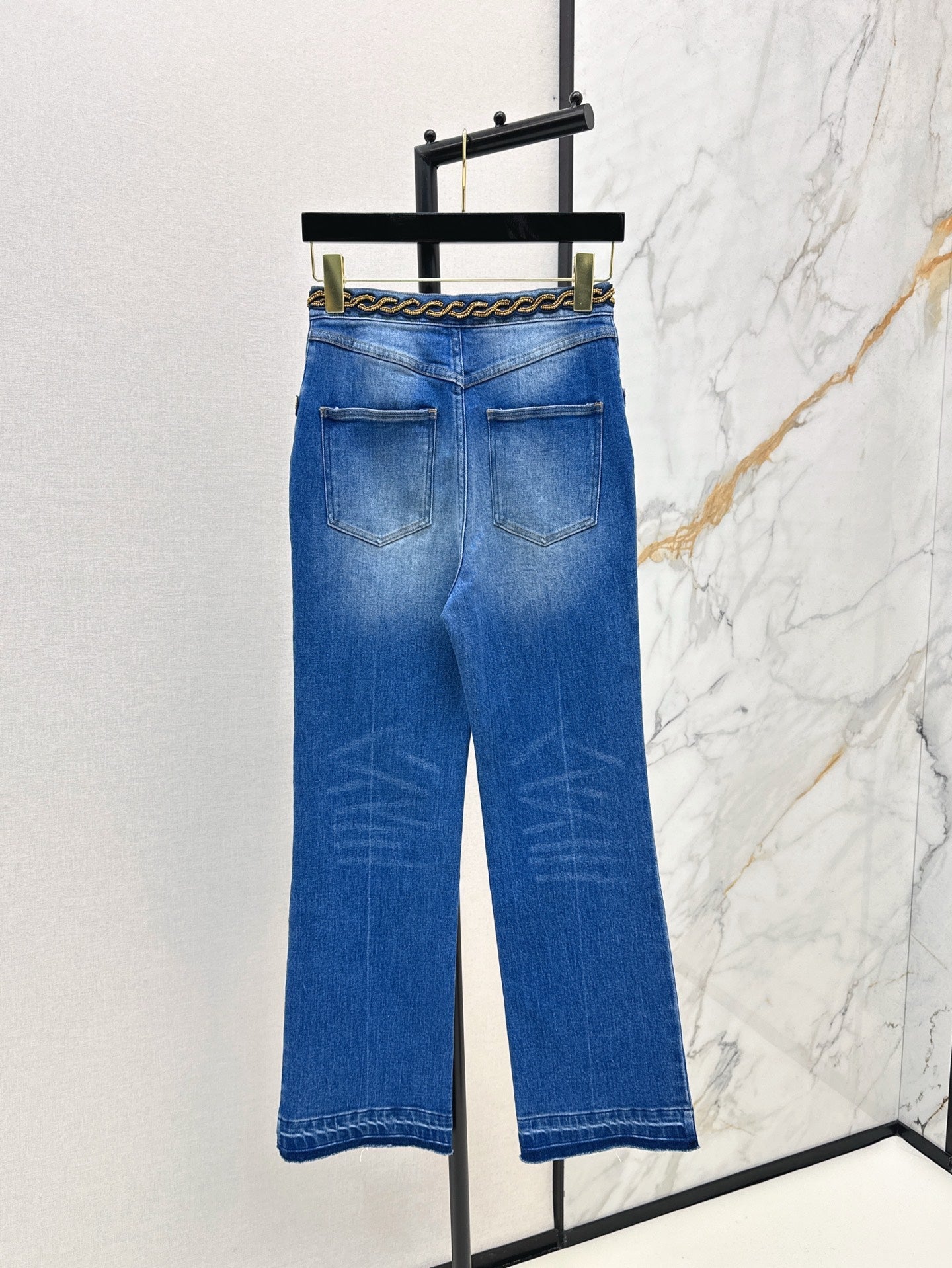 Valen* 25ss 3D beaded straight jeans