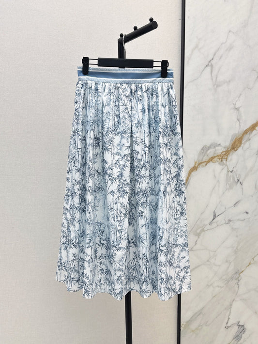 D*r 25ss mid-length printed skirt