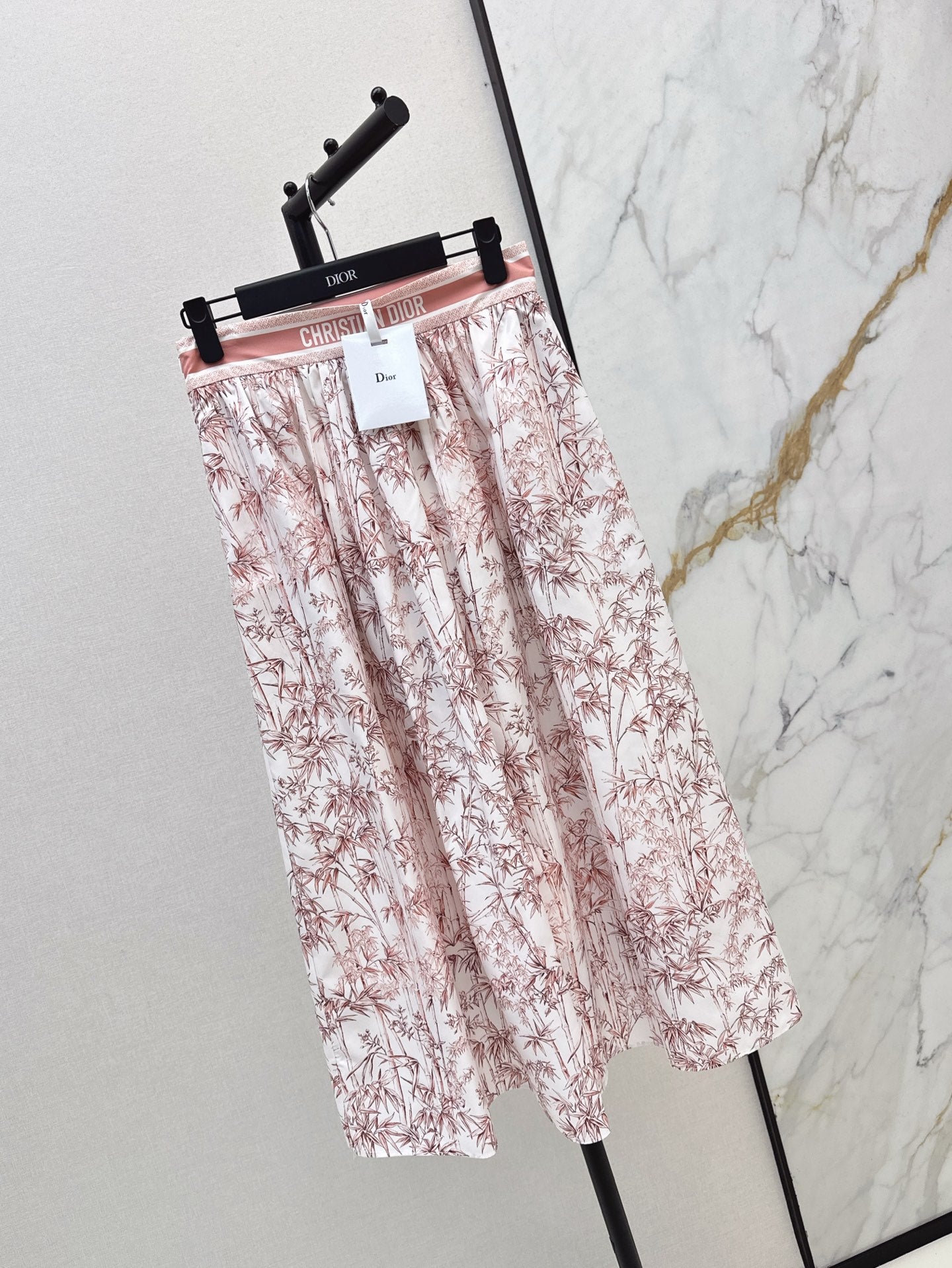 D*r 25ss mid-length printed skirt
