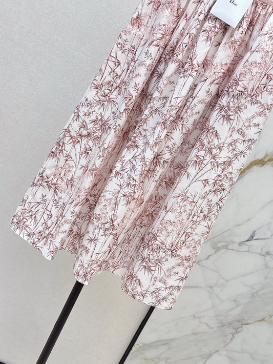 D*r 25ss mid-length printed skirt