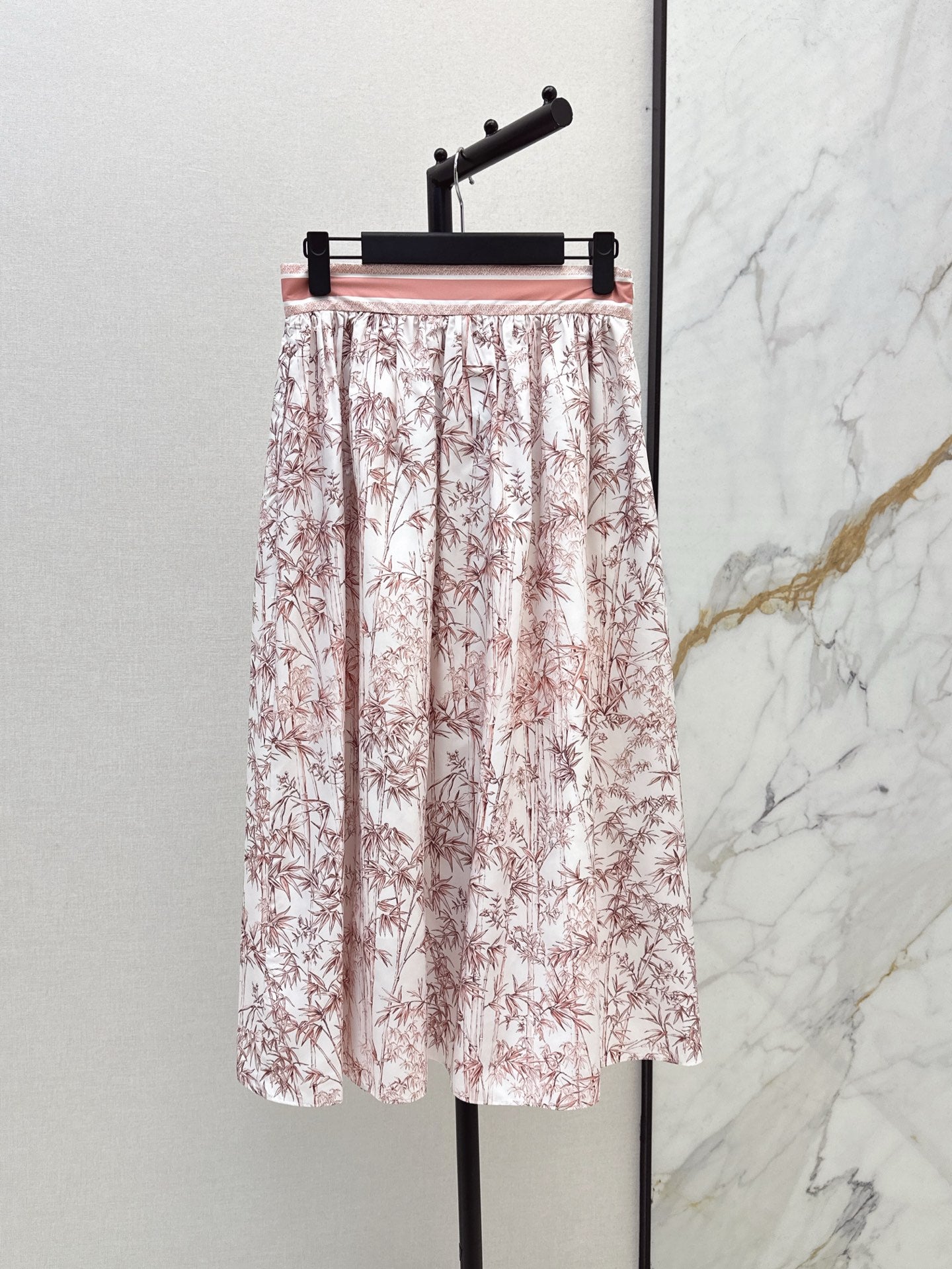 D*r 25ss mid-length printed skirt