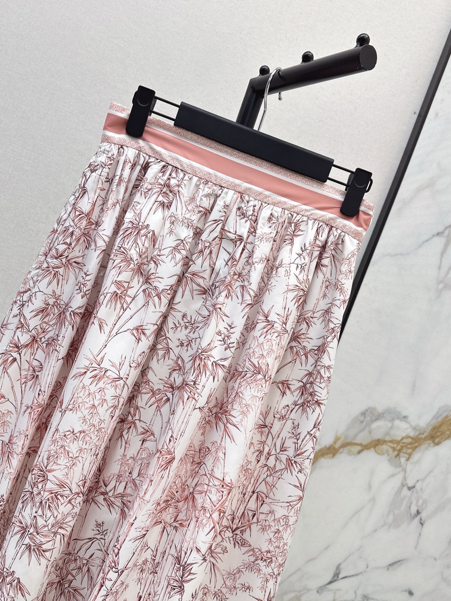 D*r 25ss mid-length printed skirt