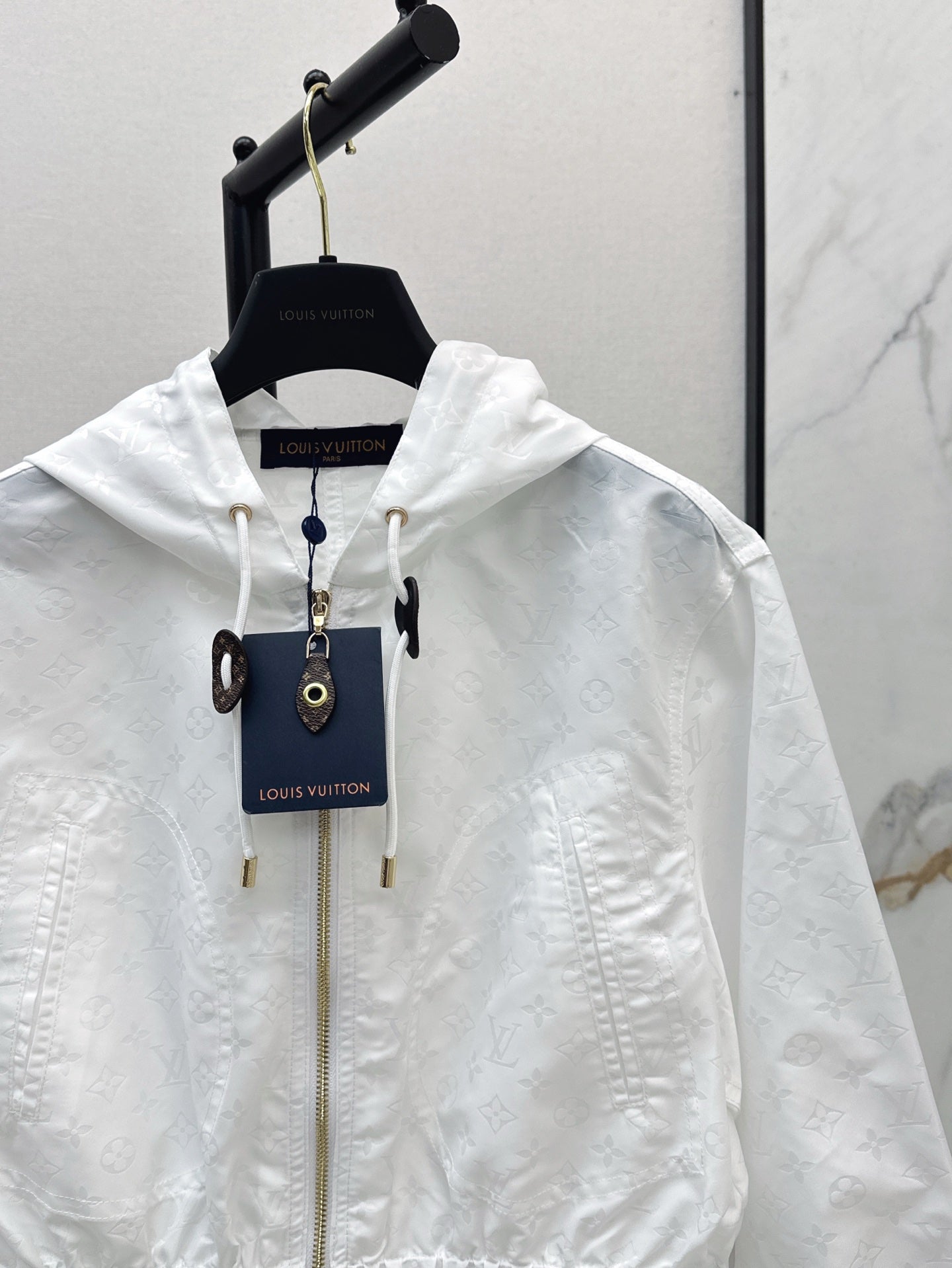 Loui* 25ss monogram hooded jacket