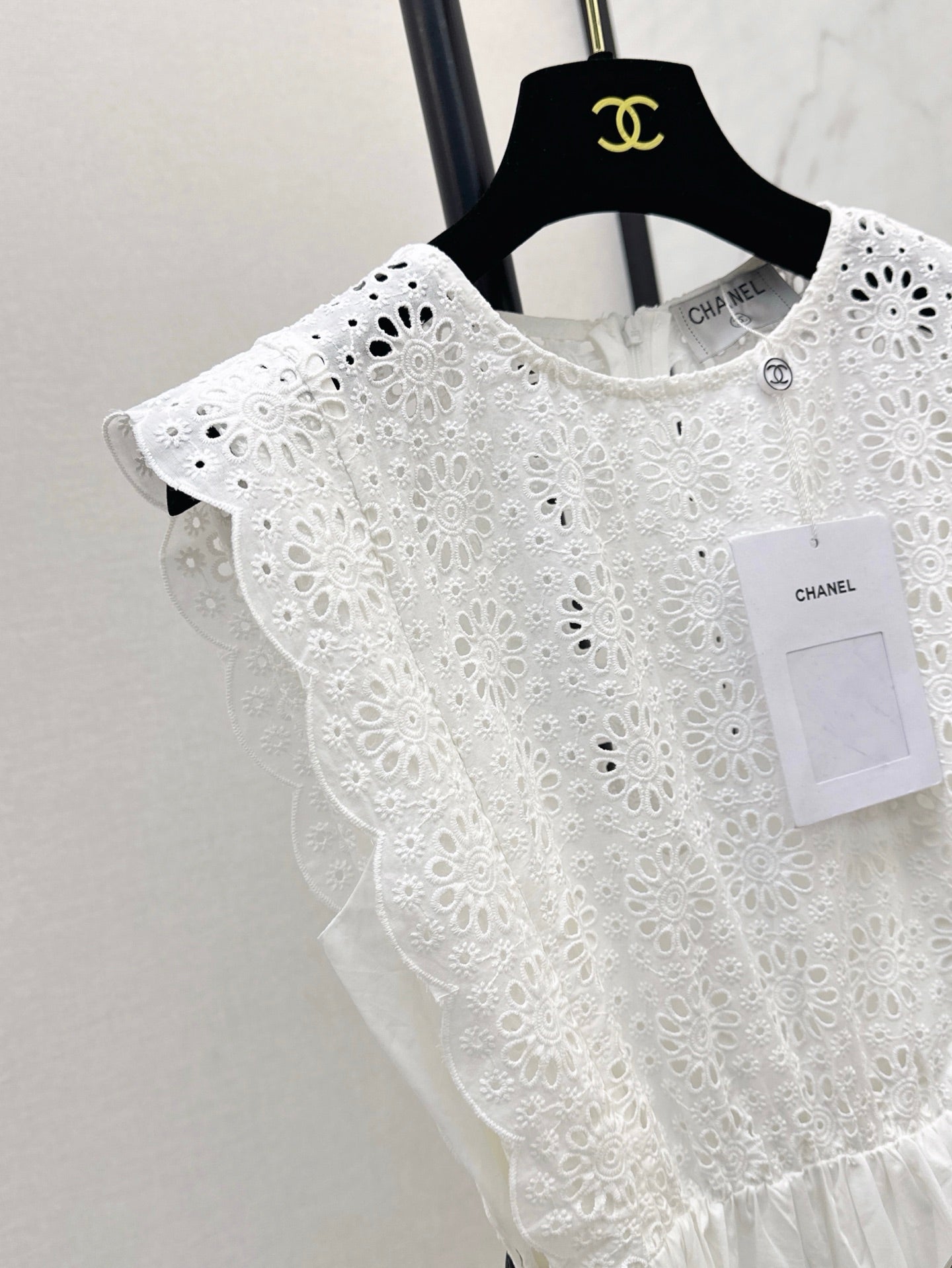 C*nel 25ss floral lace belted dress