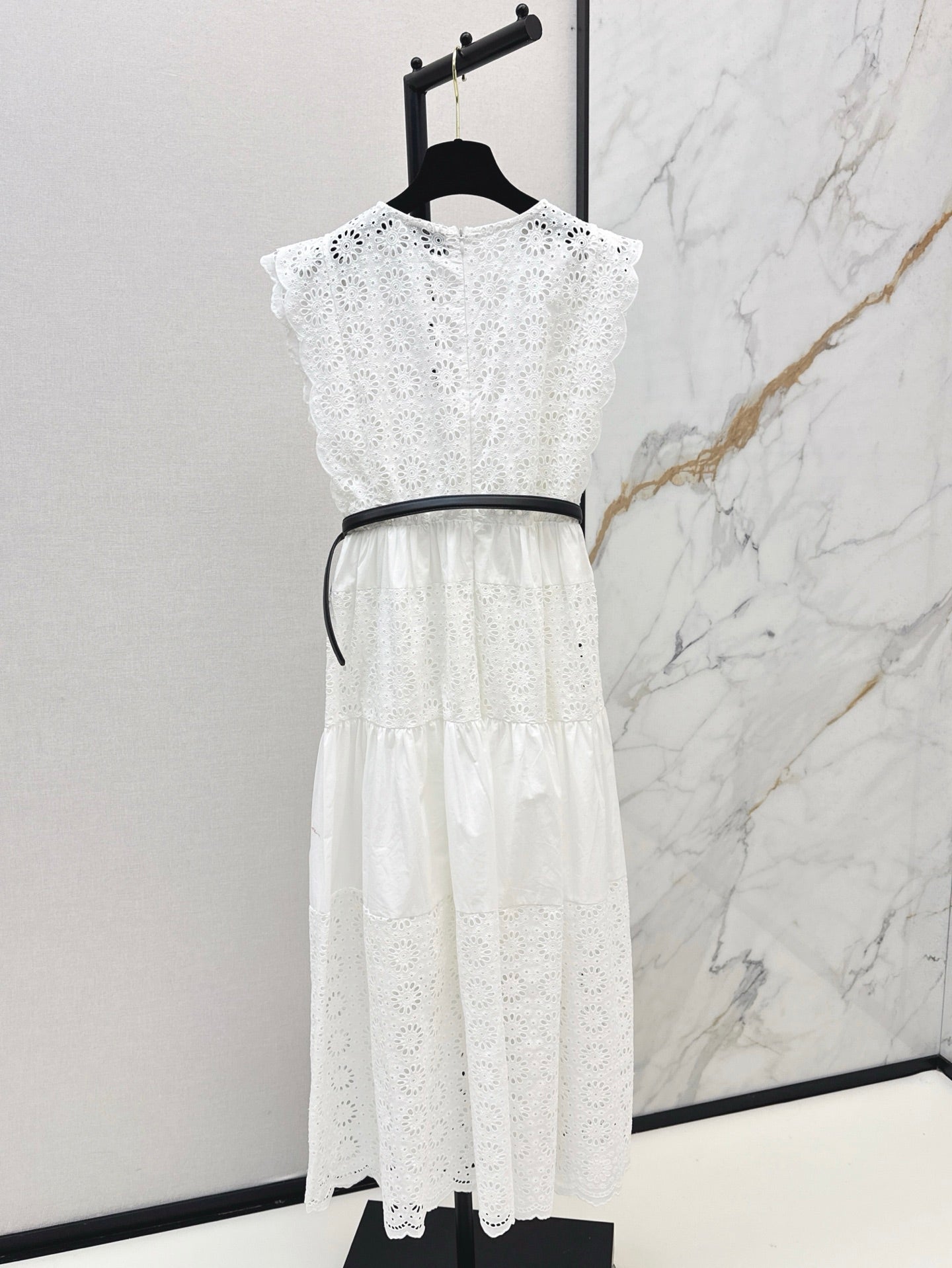 C*nel 25ss floral lace belted dress