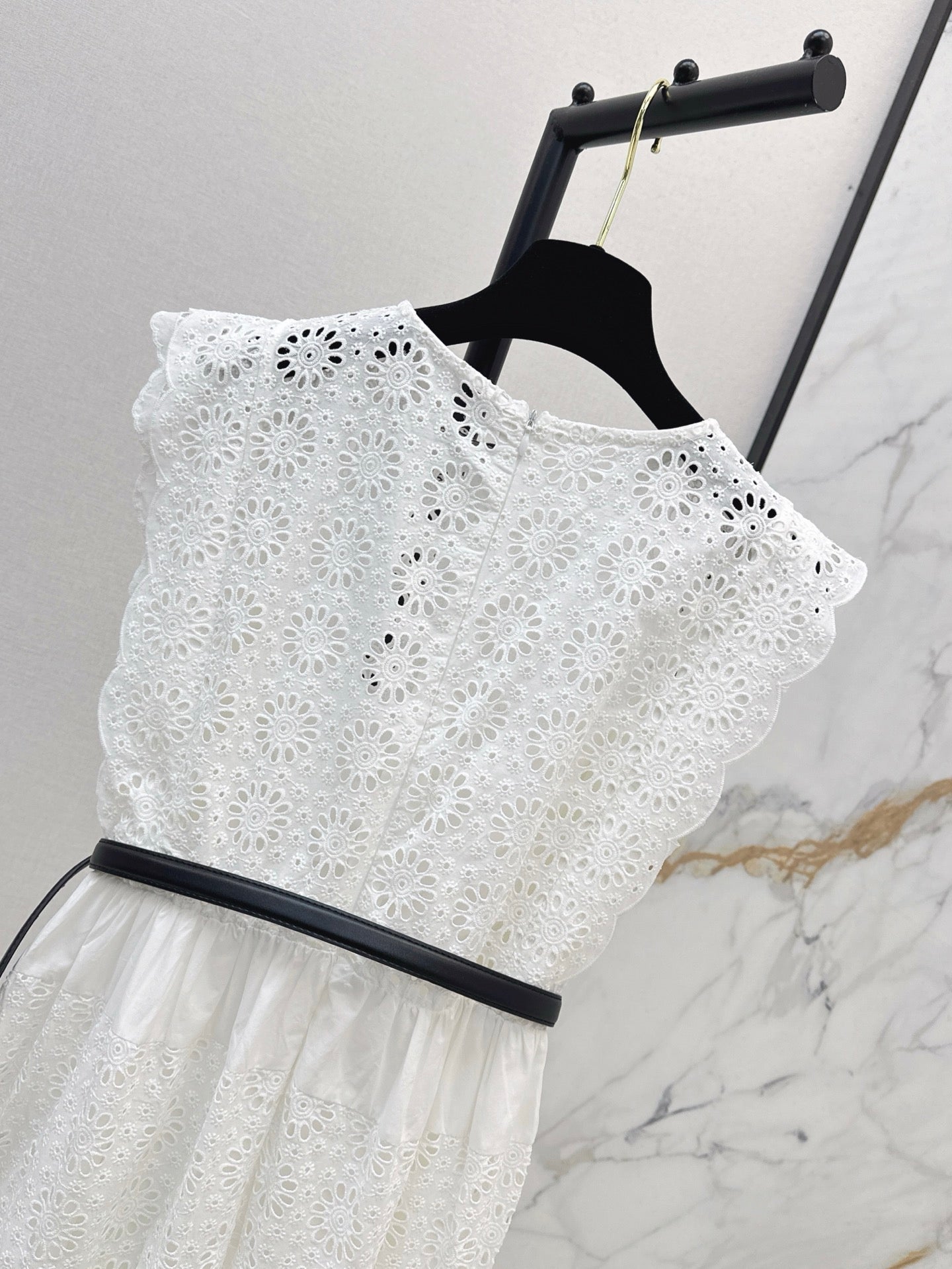 C*nel 25ss floral lace belted dress