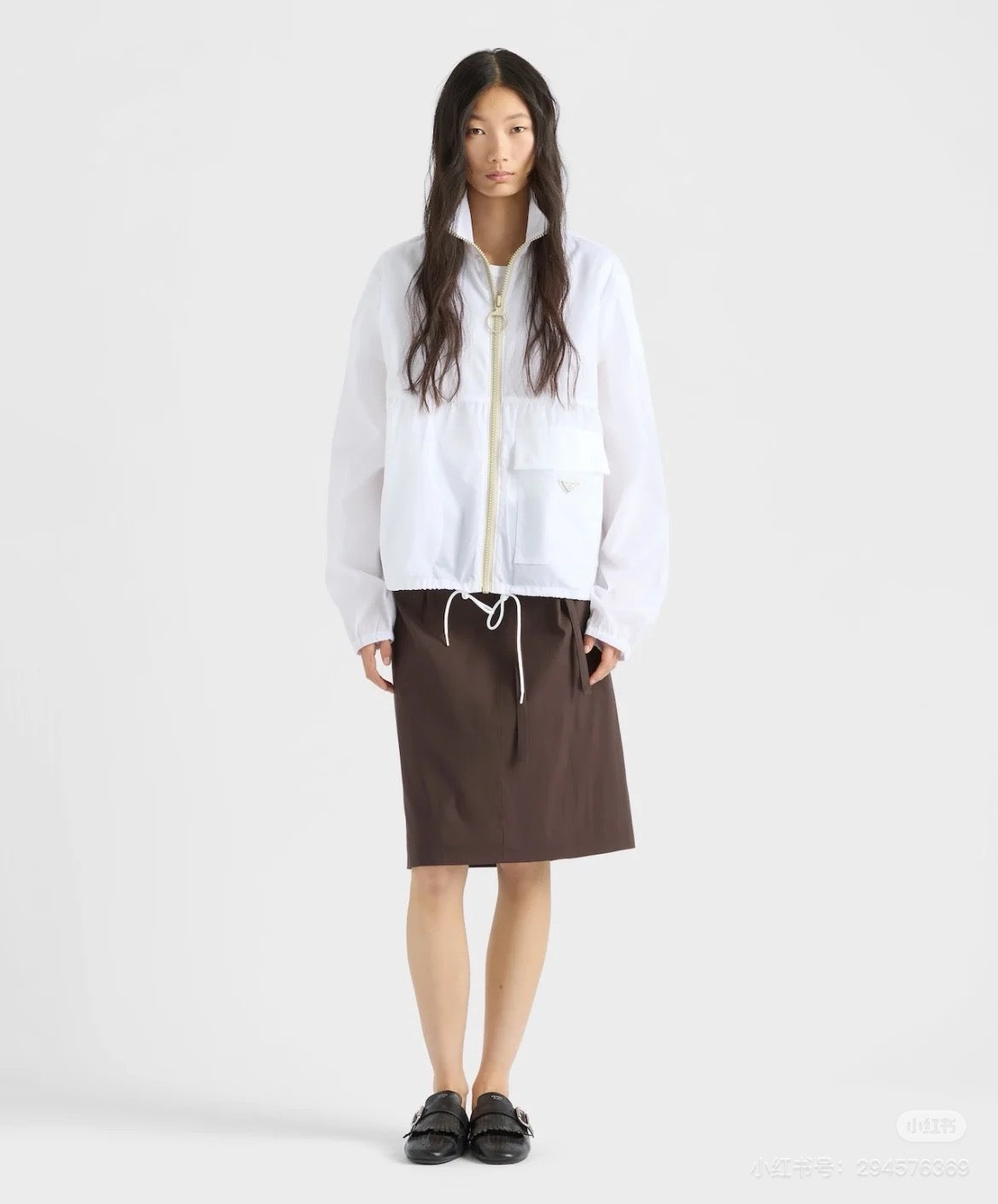 Pra* 25ss lightweight zipper re-nylon jacket