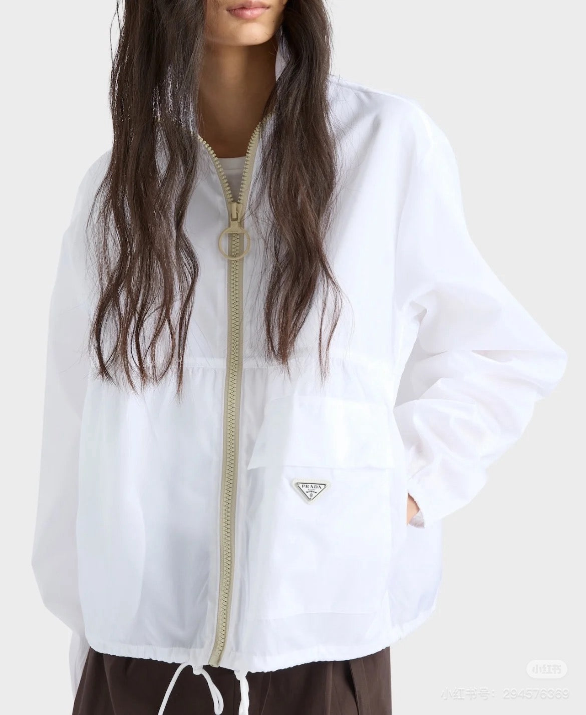 Pra* 25ss lightweight zipper re-nylon jacket