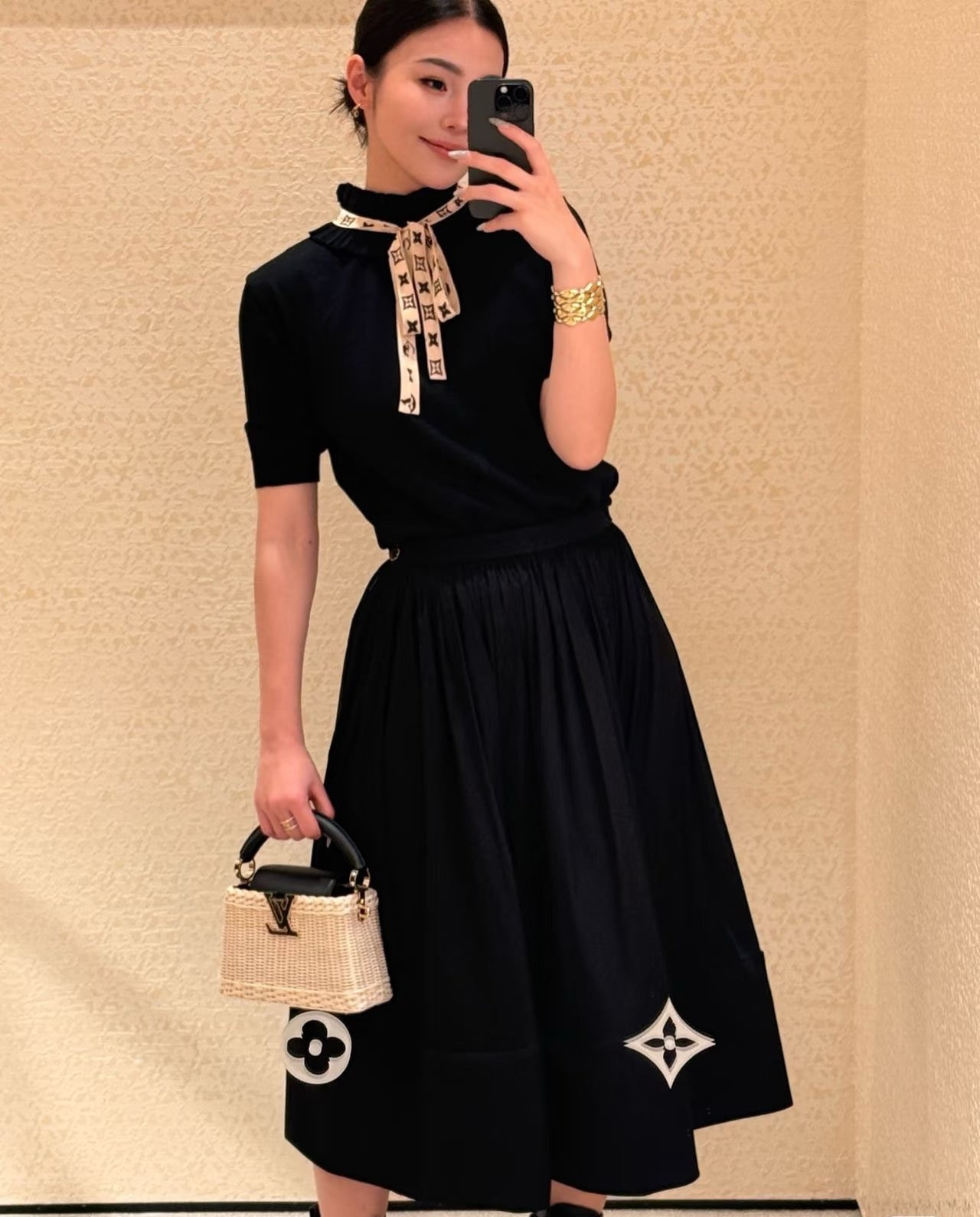 Loui* 25ss XL hem midi skirt