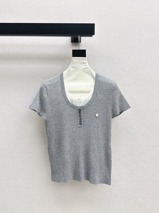 M*u 25ss crew neck short-sleeve sweater