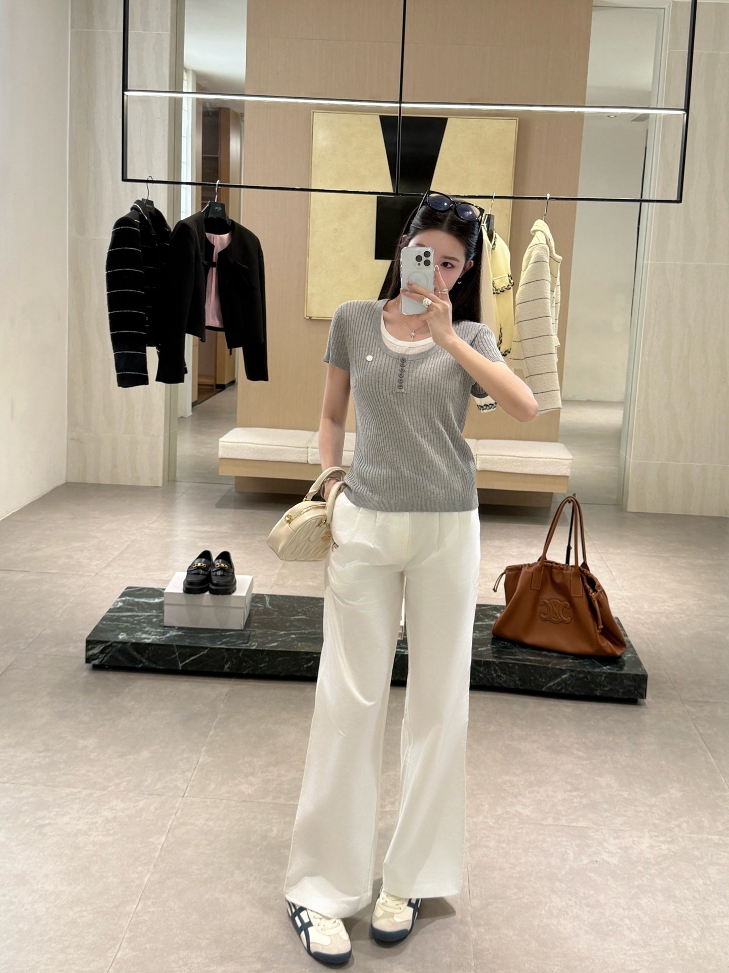 M*u 25ss crew neck short-sleeve sweater