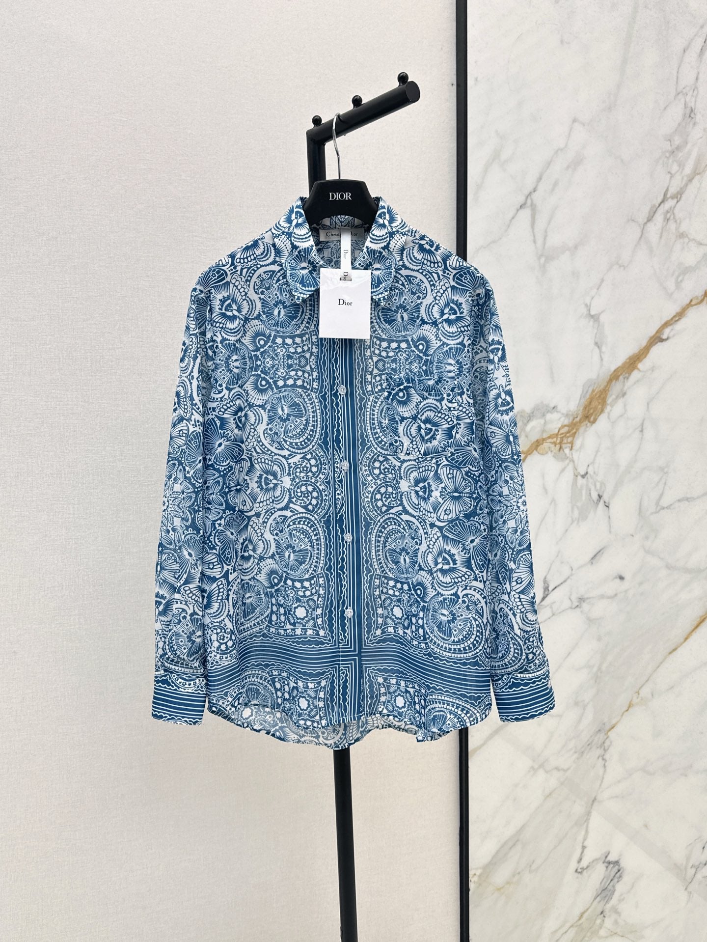 D*r 25ss printed transparent shirt