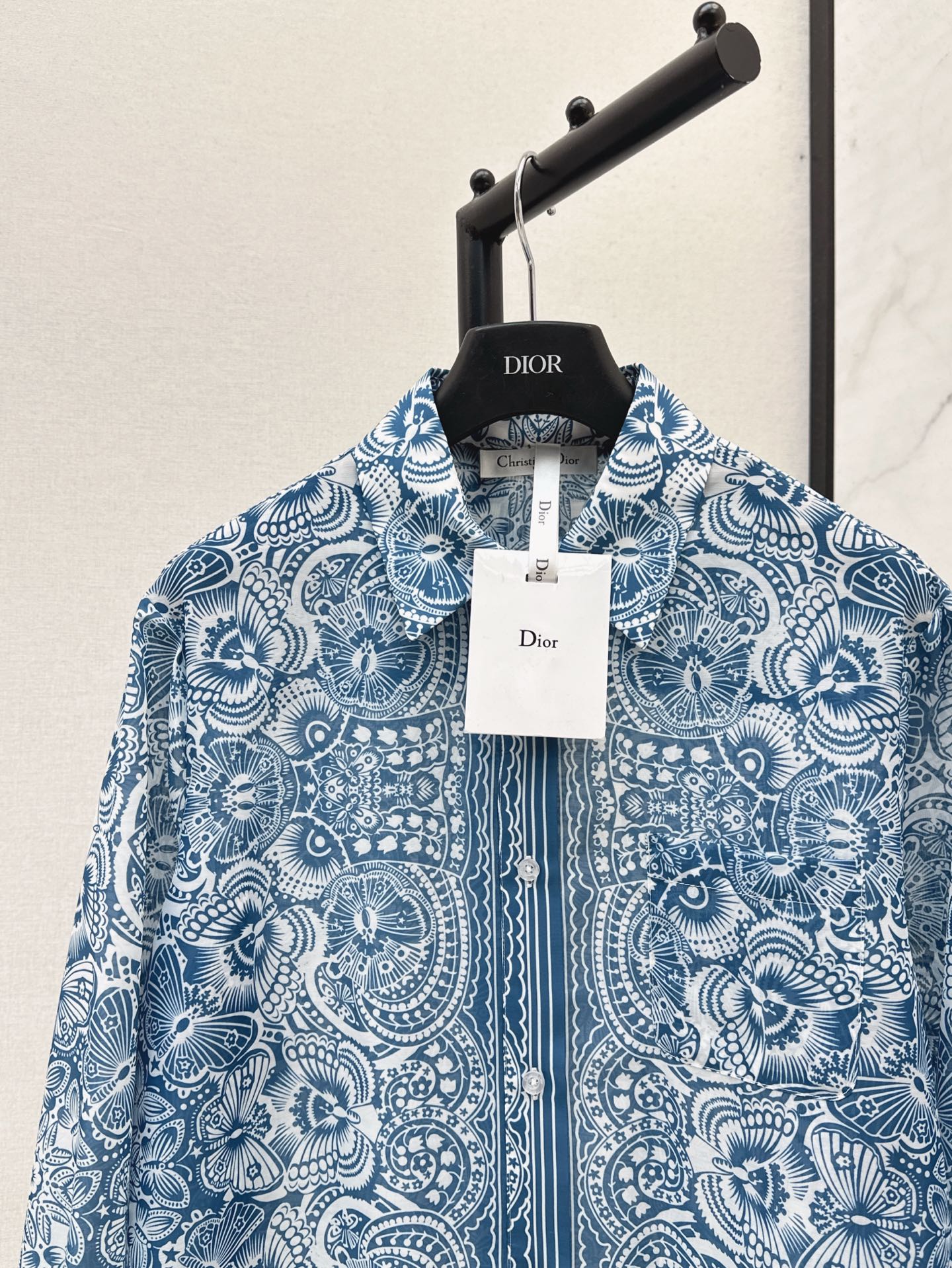 D*r 25ss printed transparent shirt