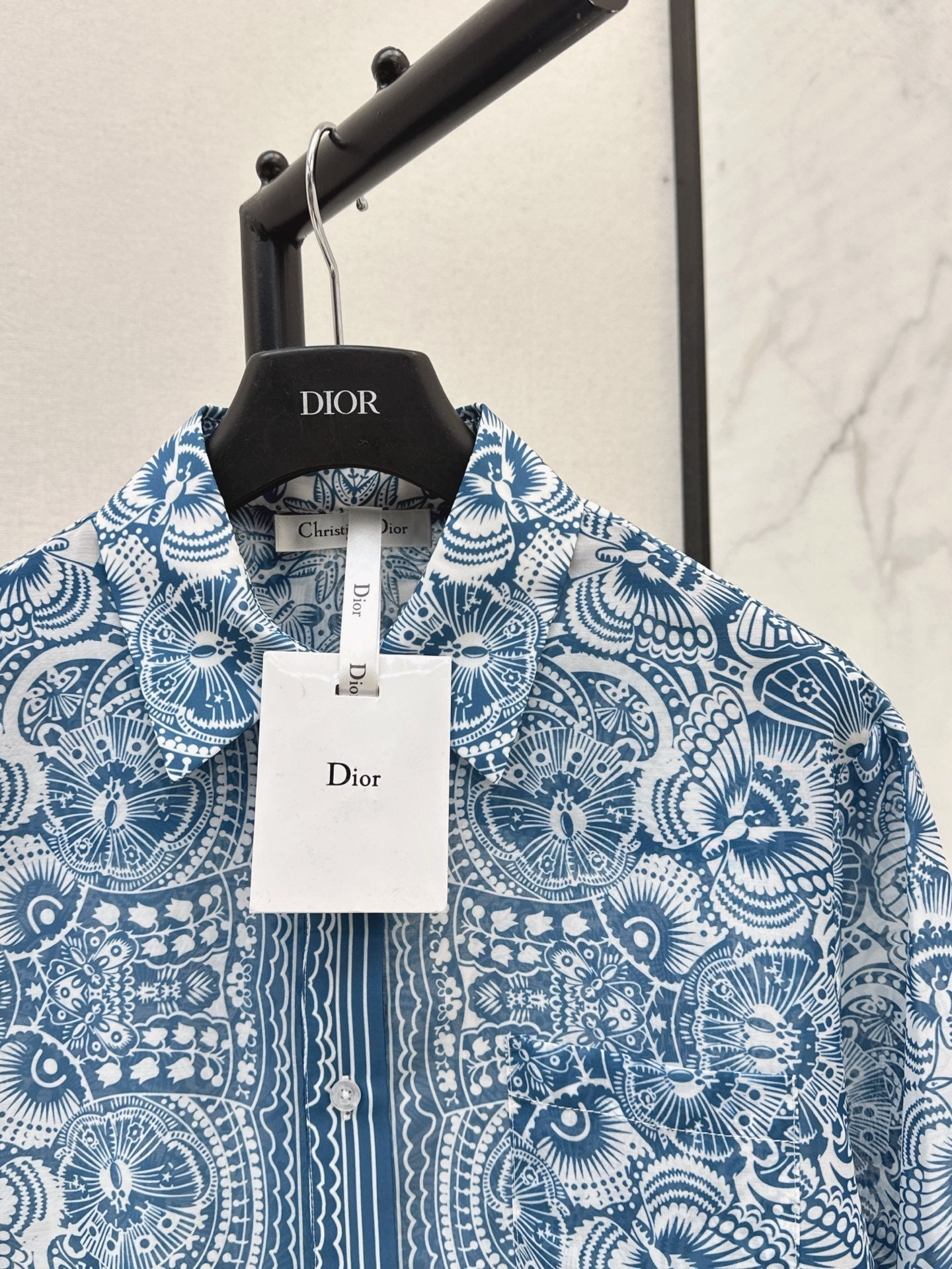 D*r 25ss printed transparent shirt