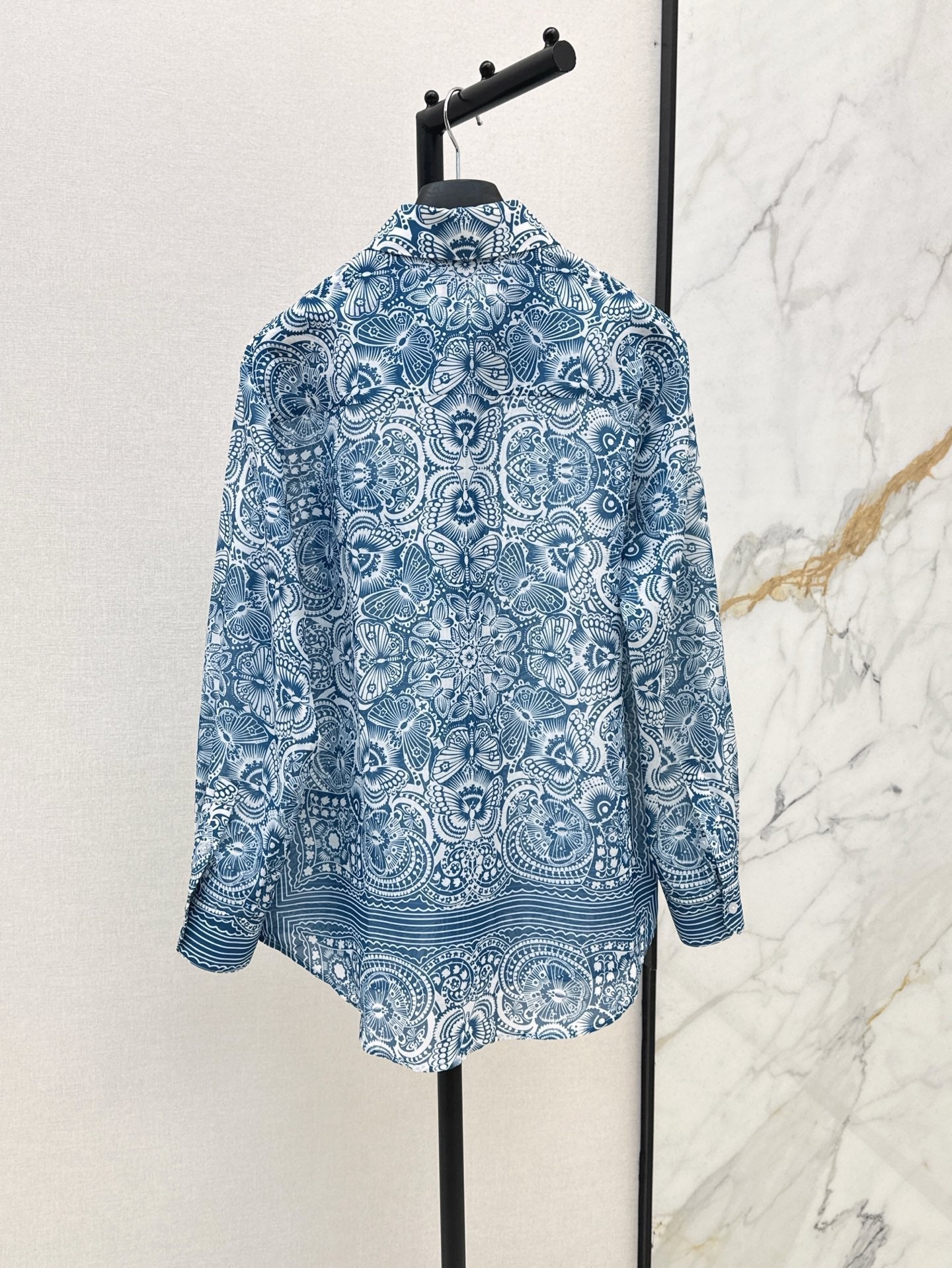 D*r 25ss printed transparent shirt