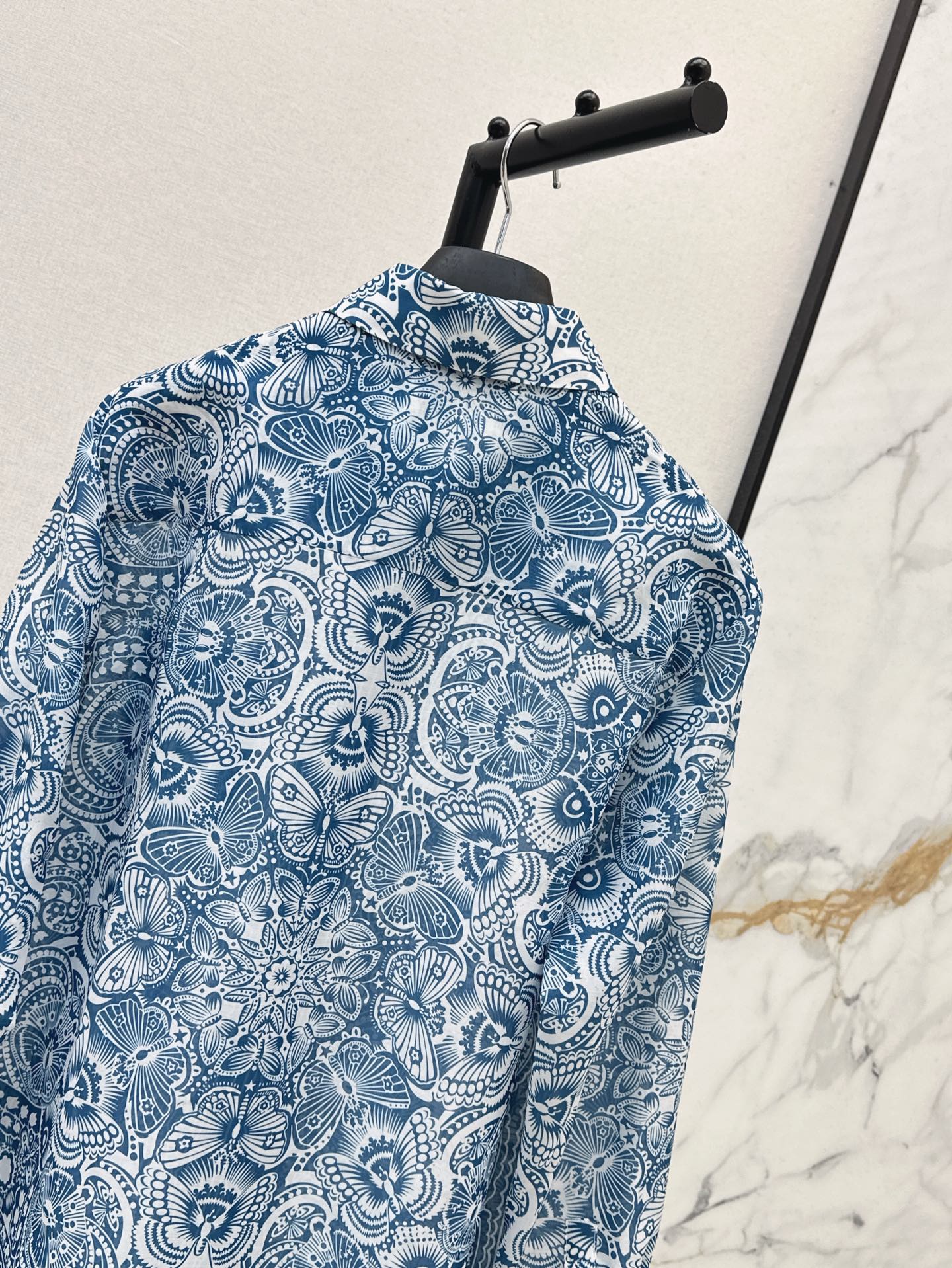 D*r 25ss printed transparent shirt