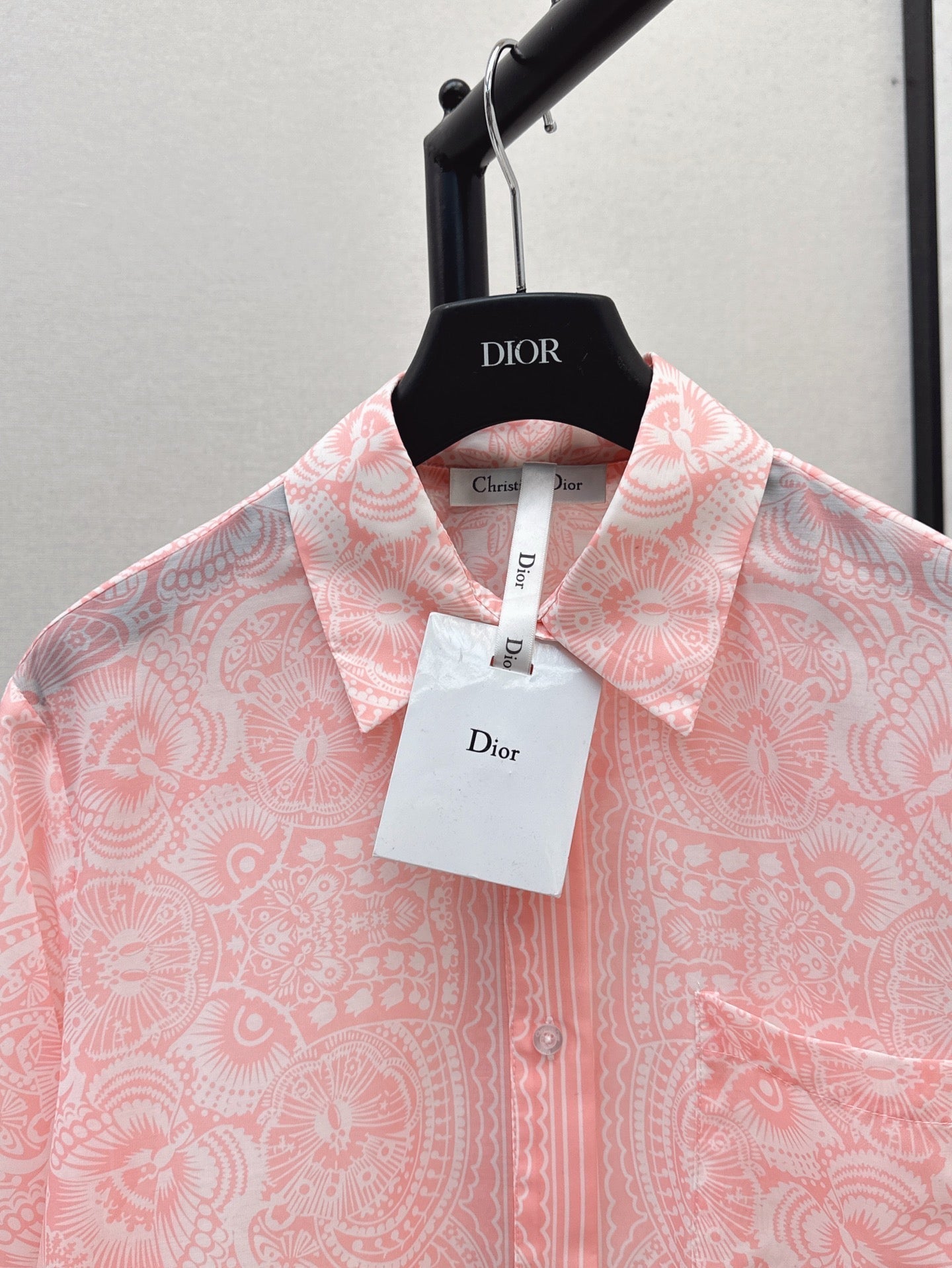 D*r 25ss printed transparent shirt