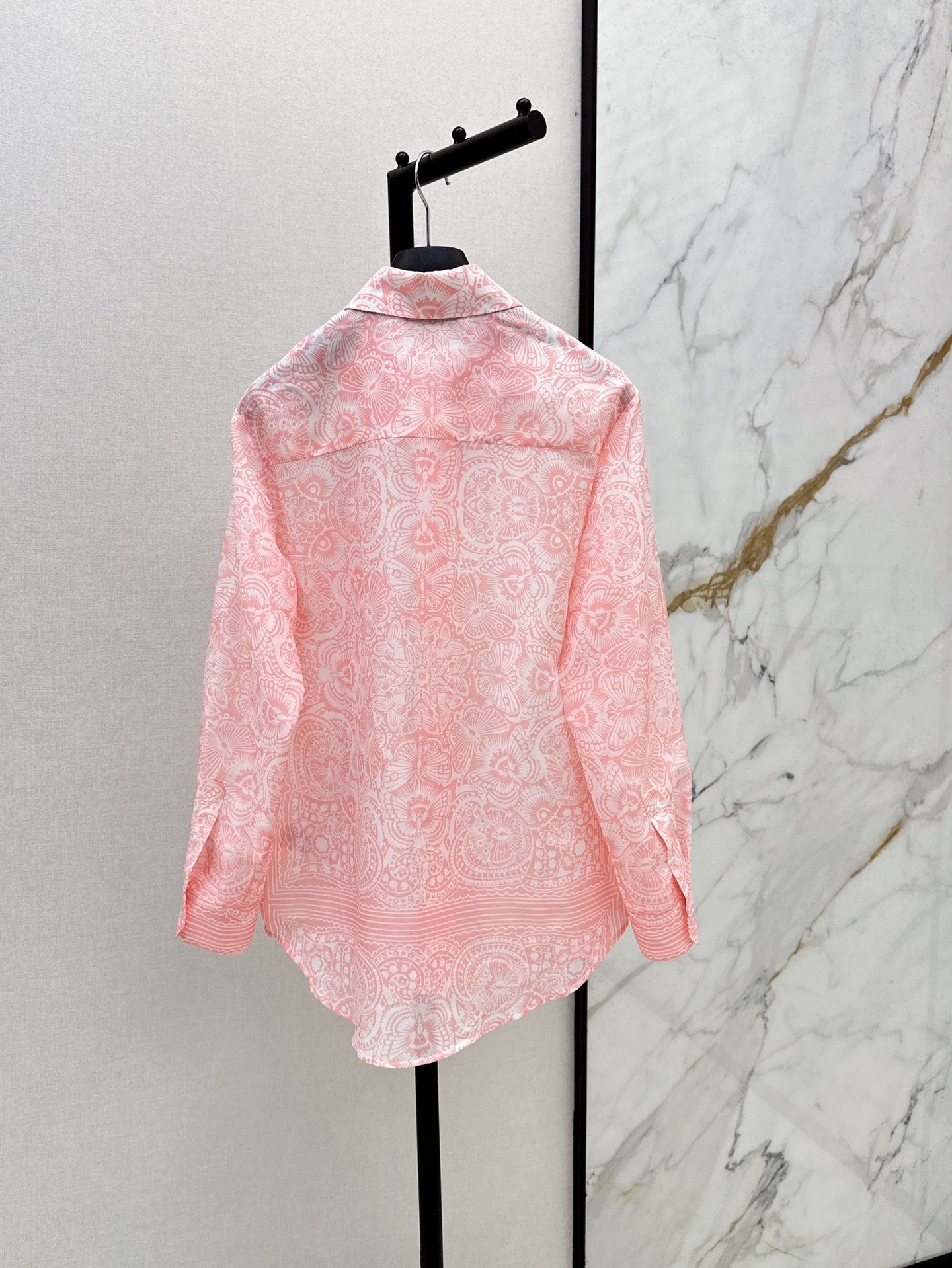 D*r 25ss printed transparent shirt