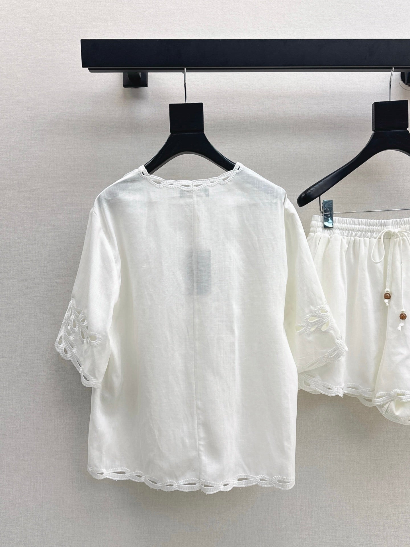 Lor*P 25ss embroidered linen suit