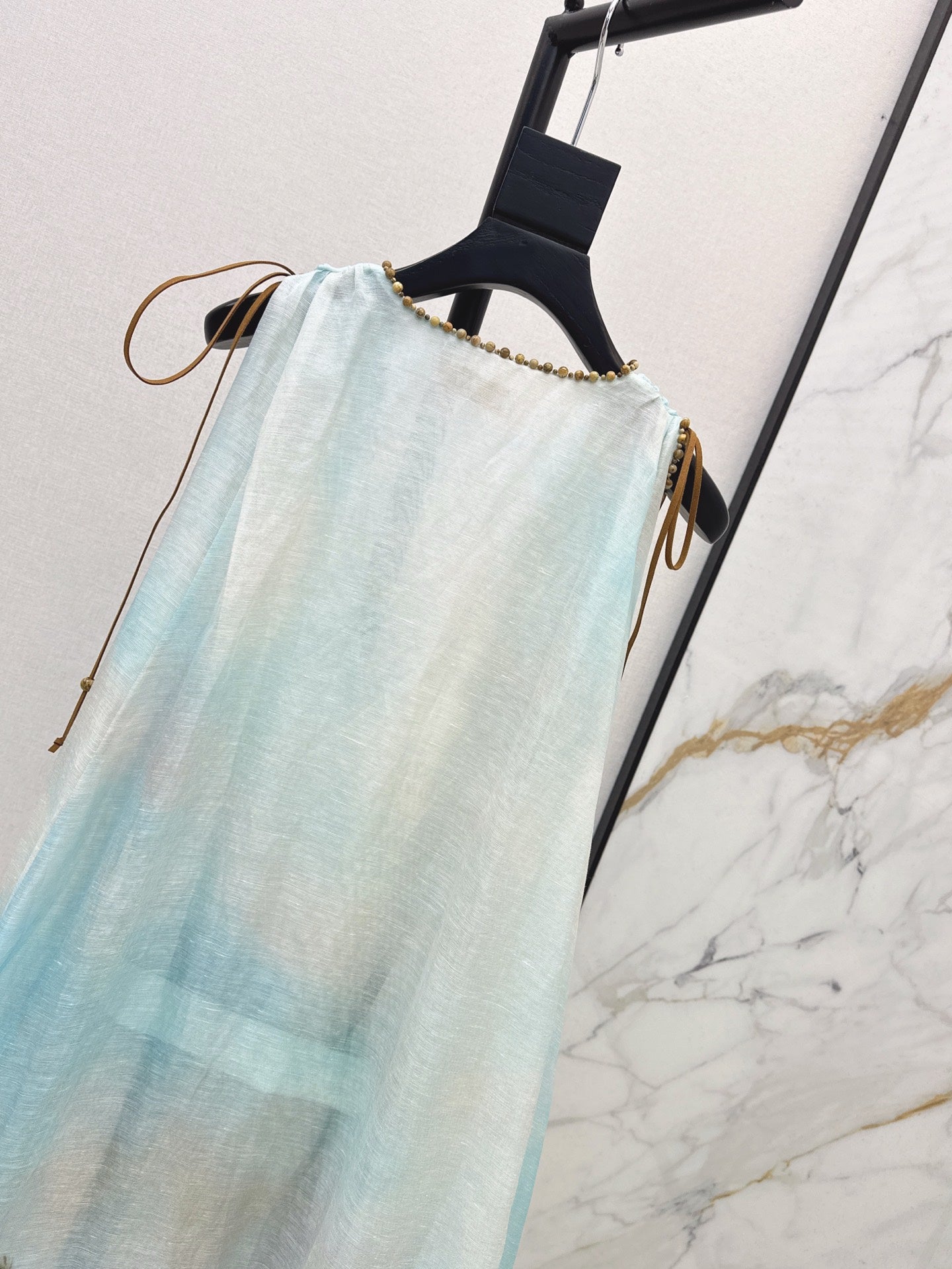 Zim* 25ss printed linen dress