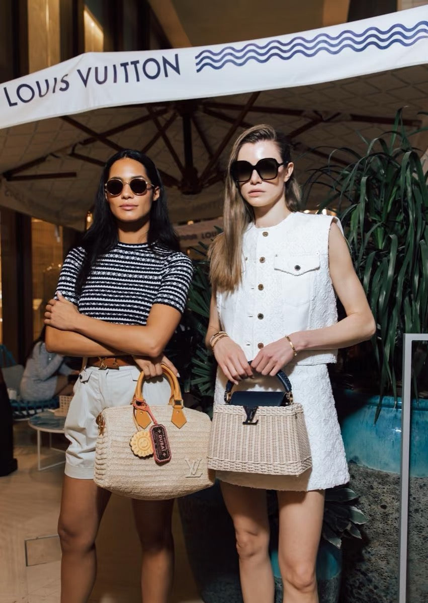 Loui* 25ss monogram jacquard denim vest