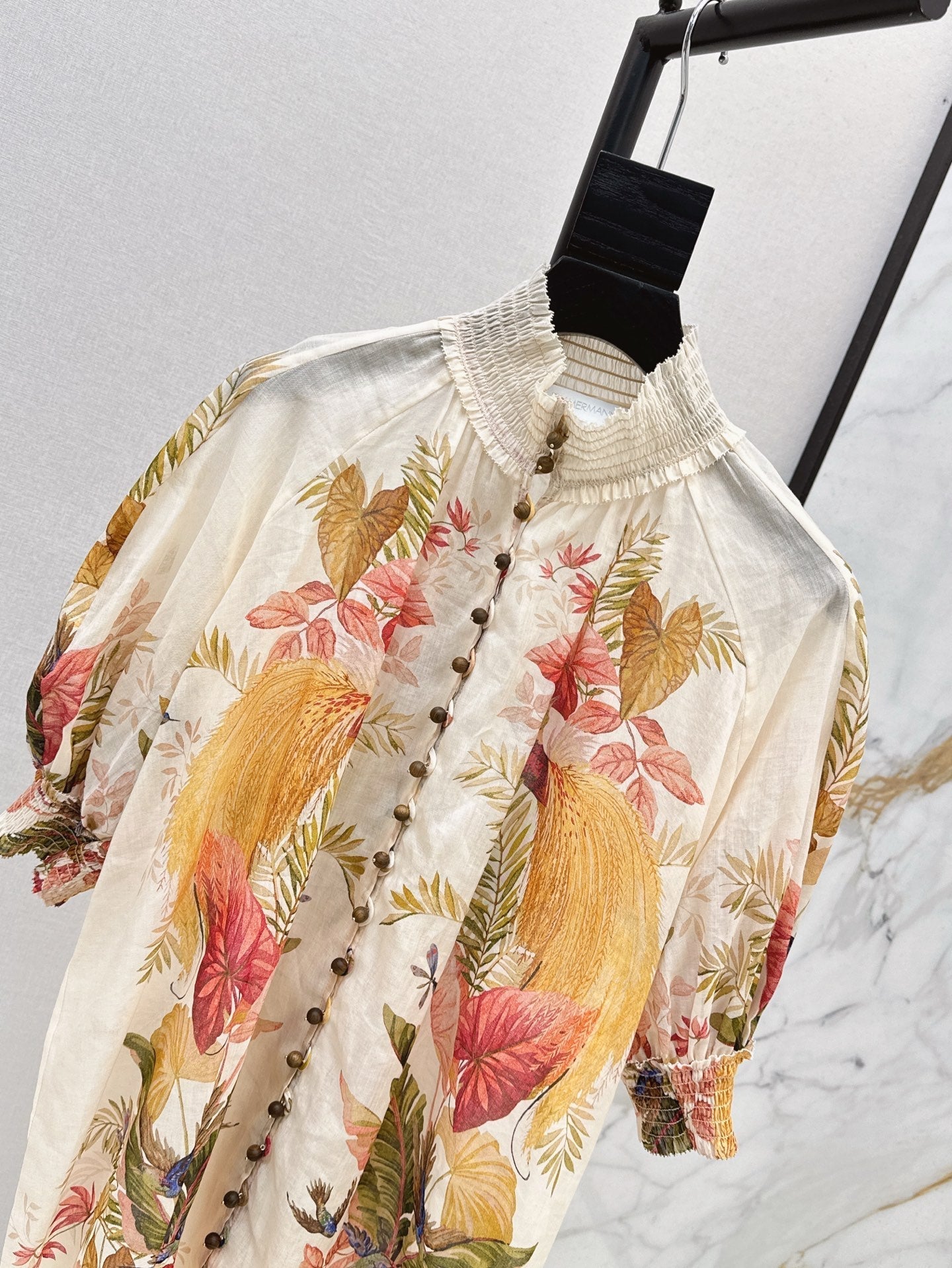 Zim* 25ss floral printed shirt