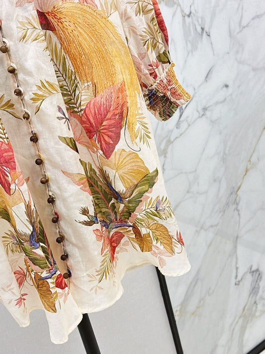 Zim* 25ss floral printed shirt