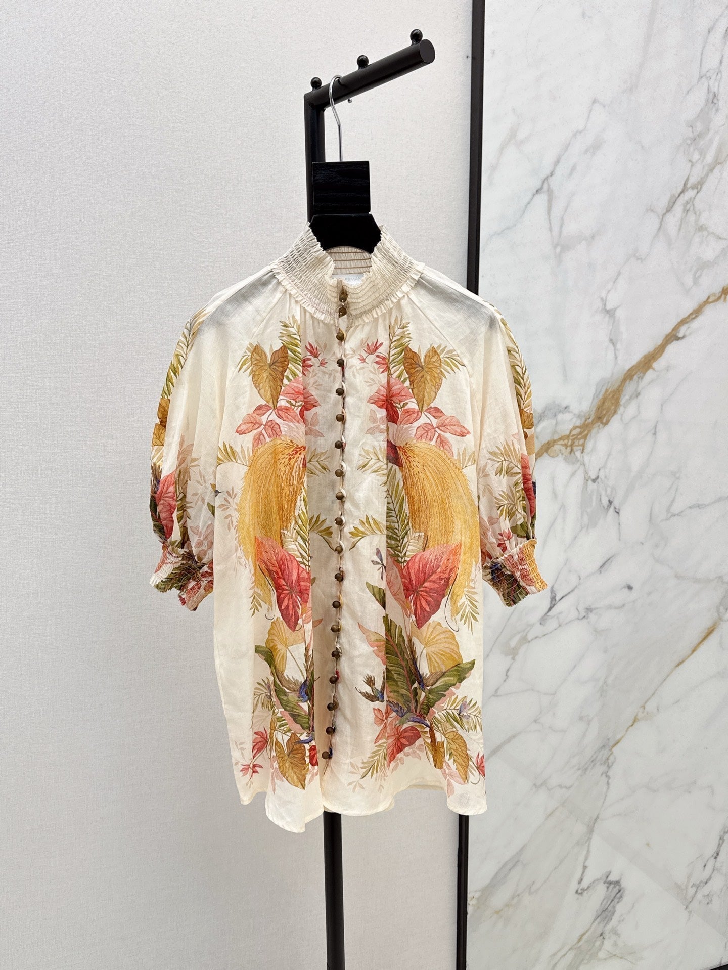 Zim* 25ss floral printed shirt