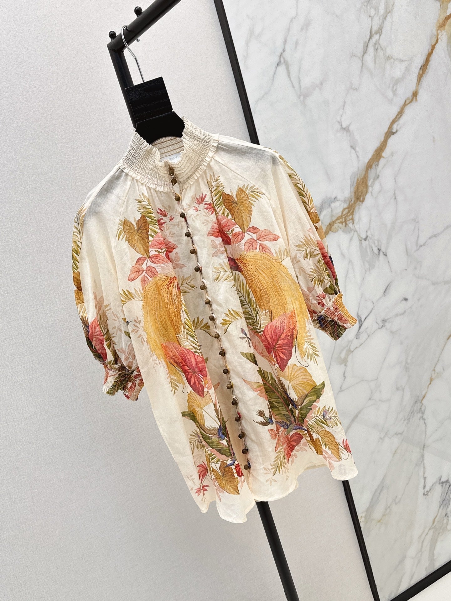 Zim* 25ss floral printed shirt