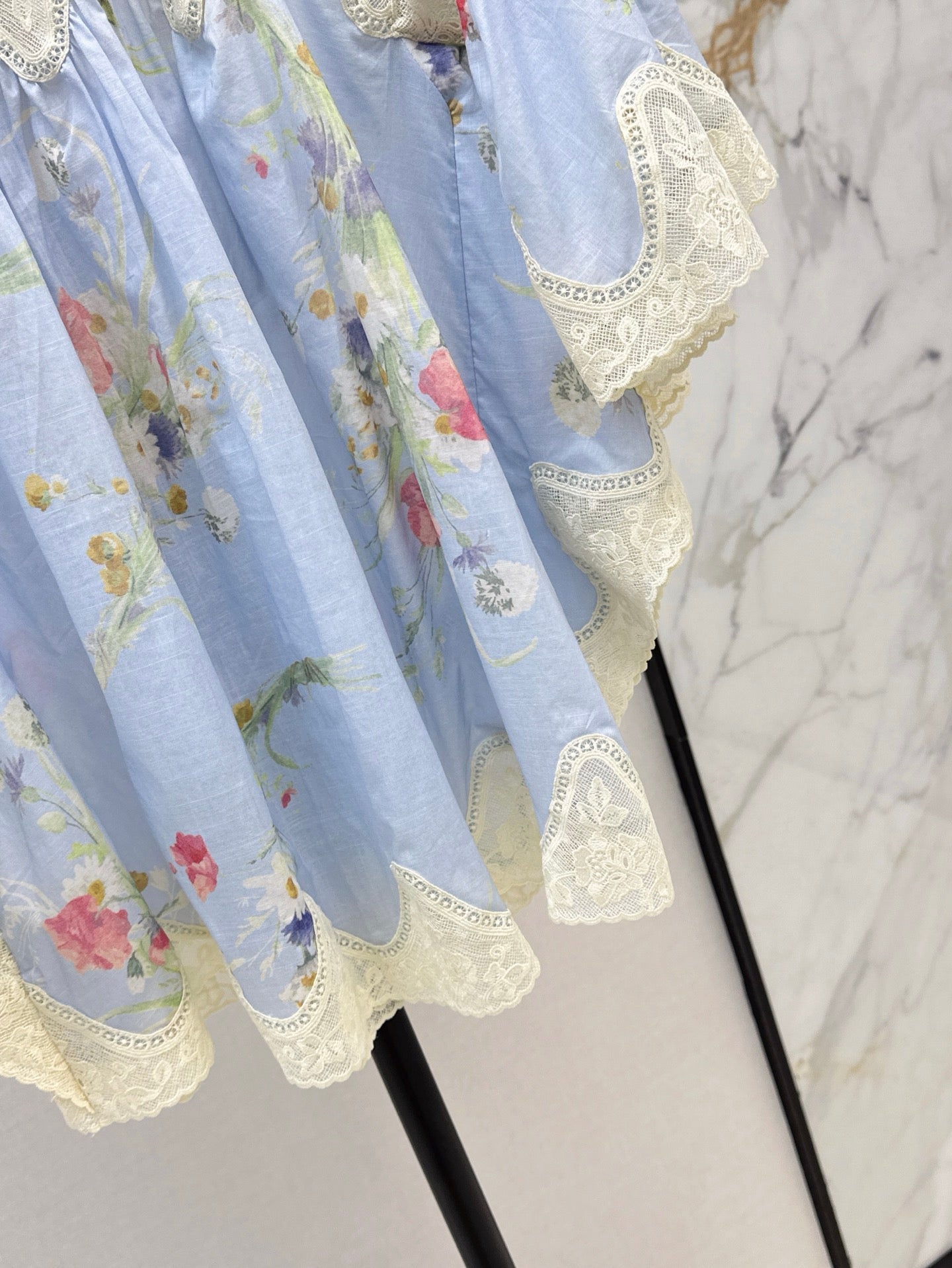 Zim* 25ss lace cape shirt