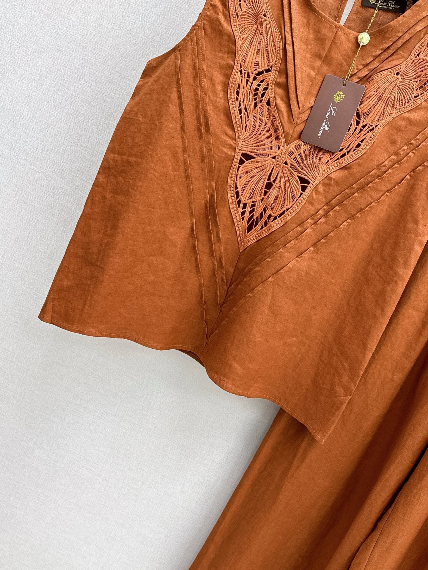 Lor*P 25ss embroidered linen suit