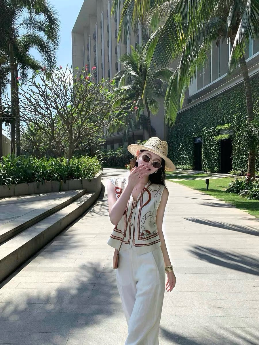 Herm* 25ss linen vest