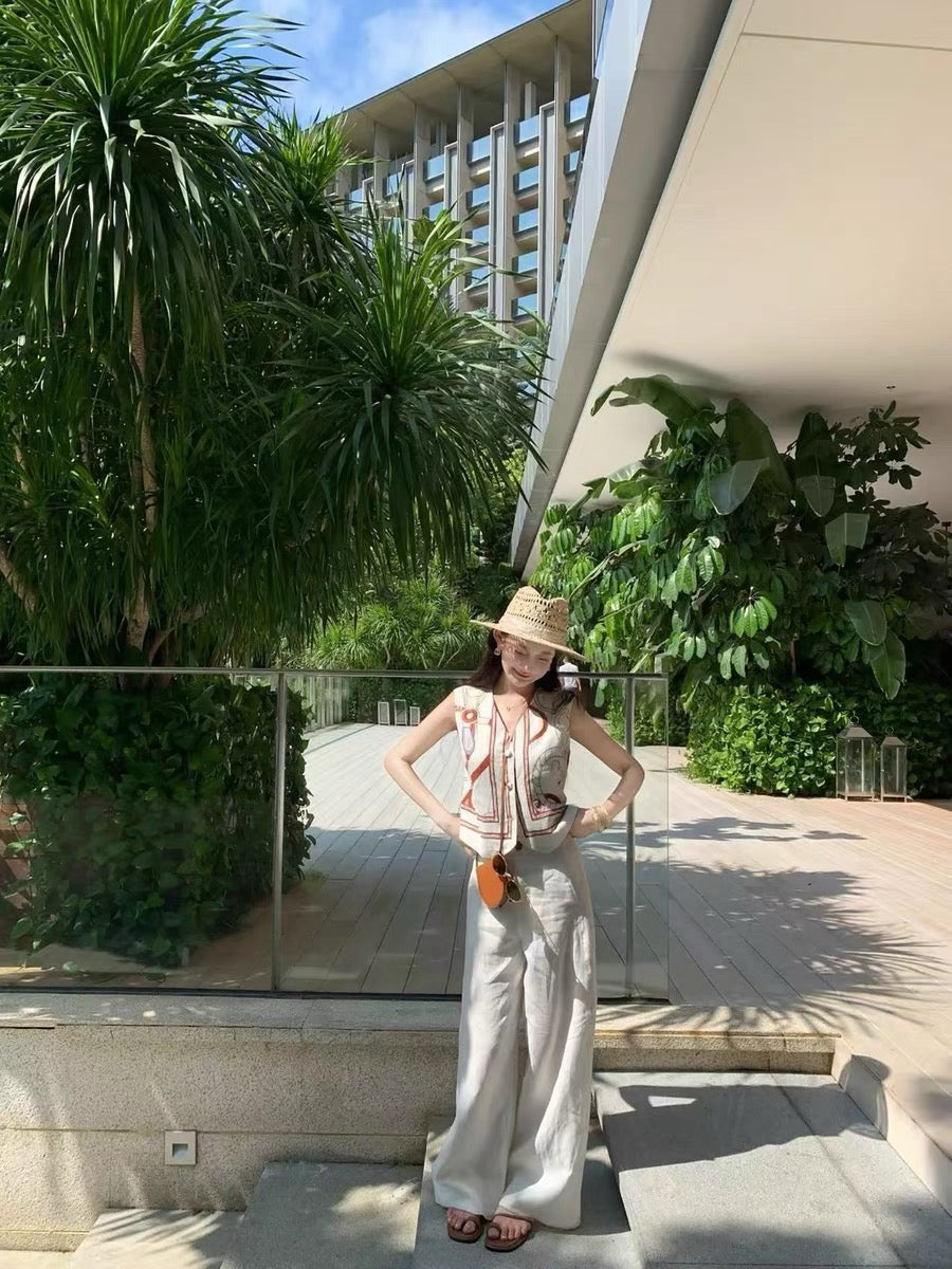 Herm* 25ss linen vest