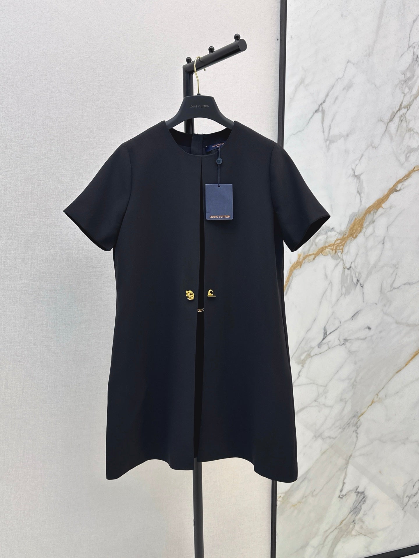 Loui* 25ss anchor button A-line dress