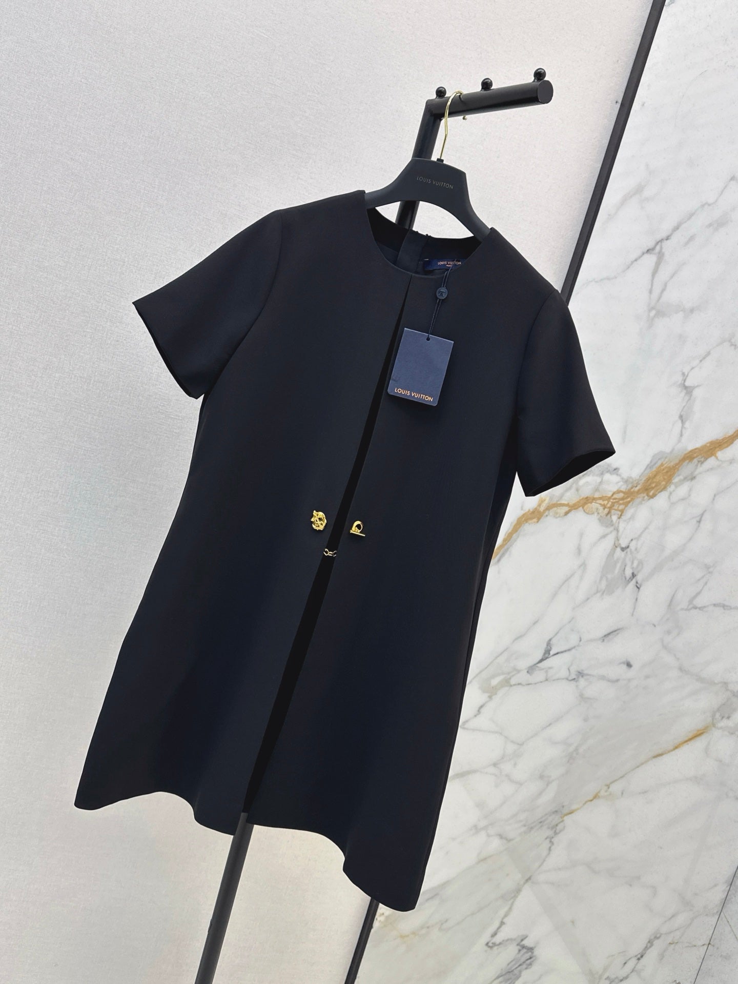 Loui* 25ss anchor button A-line dress