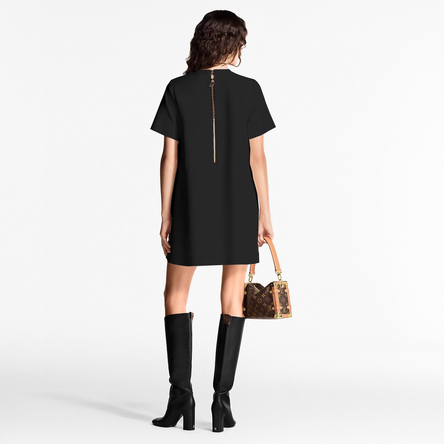 Loui* 25ss anchor button A-line dress