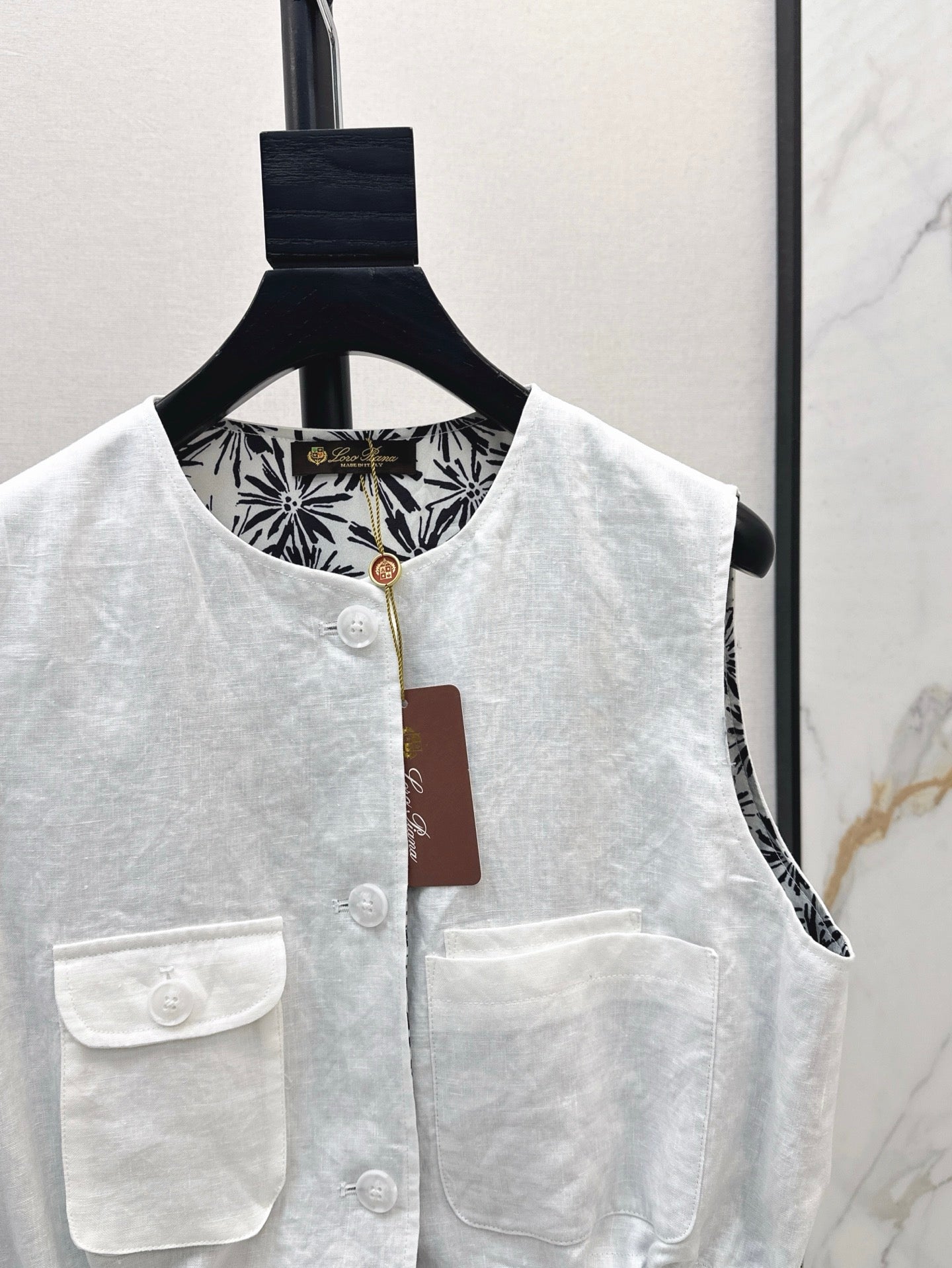 Lor*P 25ss linen vest jacket