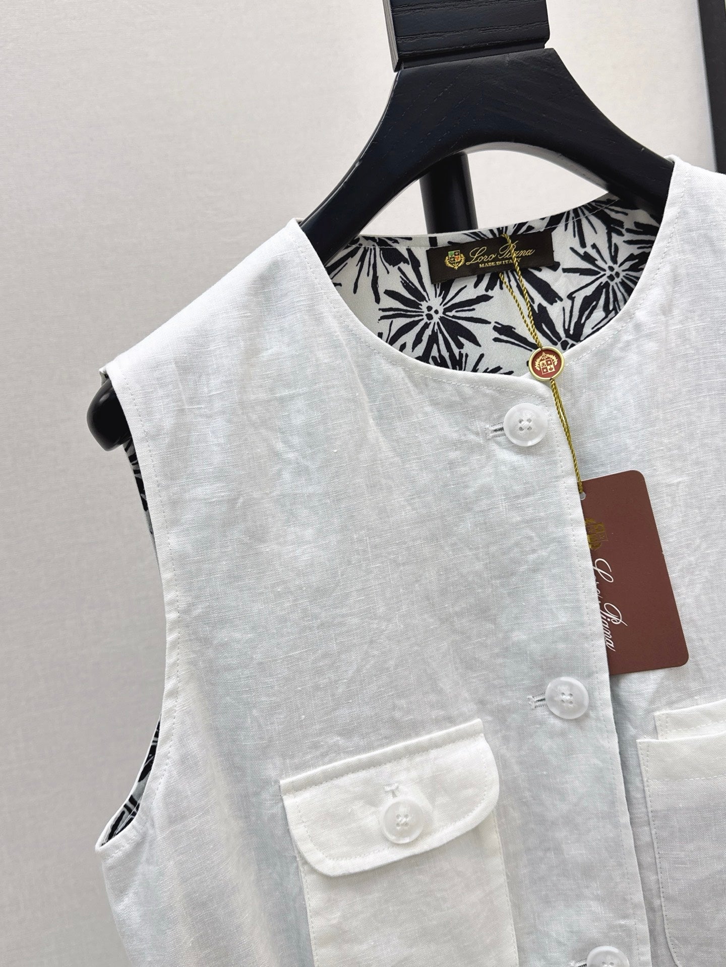 Lor*P 25ss linen vest jacket