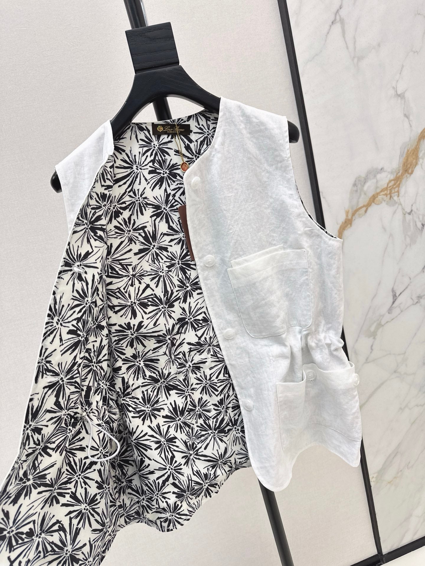 Lor*P 25ss linen vest jacket