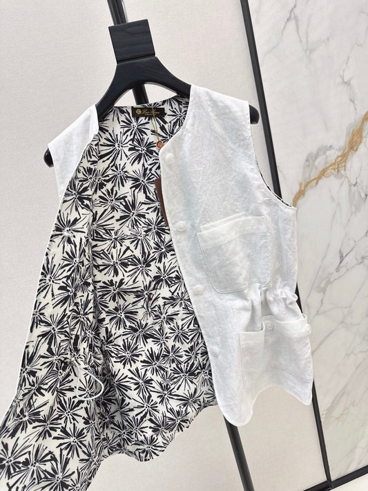 Lor*P 25ss linen vest jacket