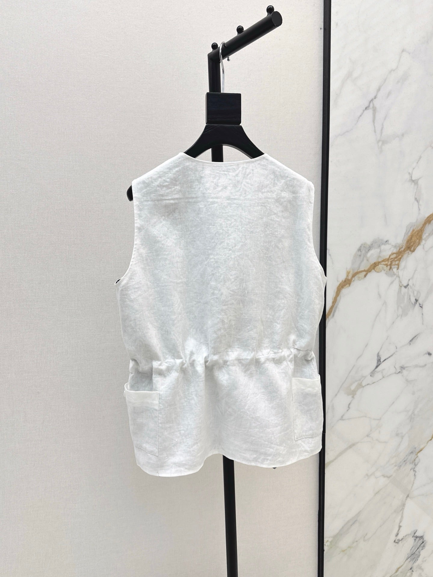 Lor*P 25ss linen vest jacket