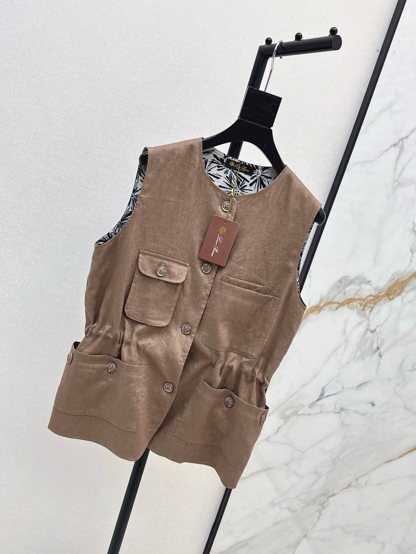 Lor*P 25ss linen vest jacket