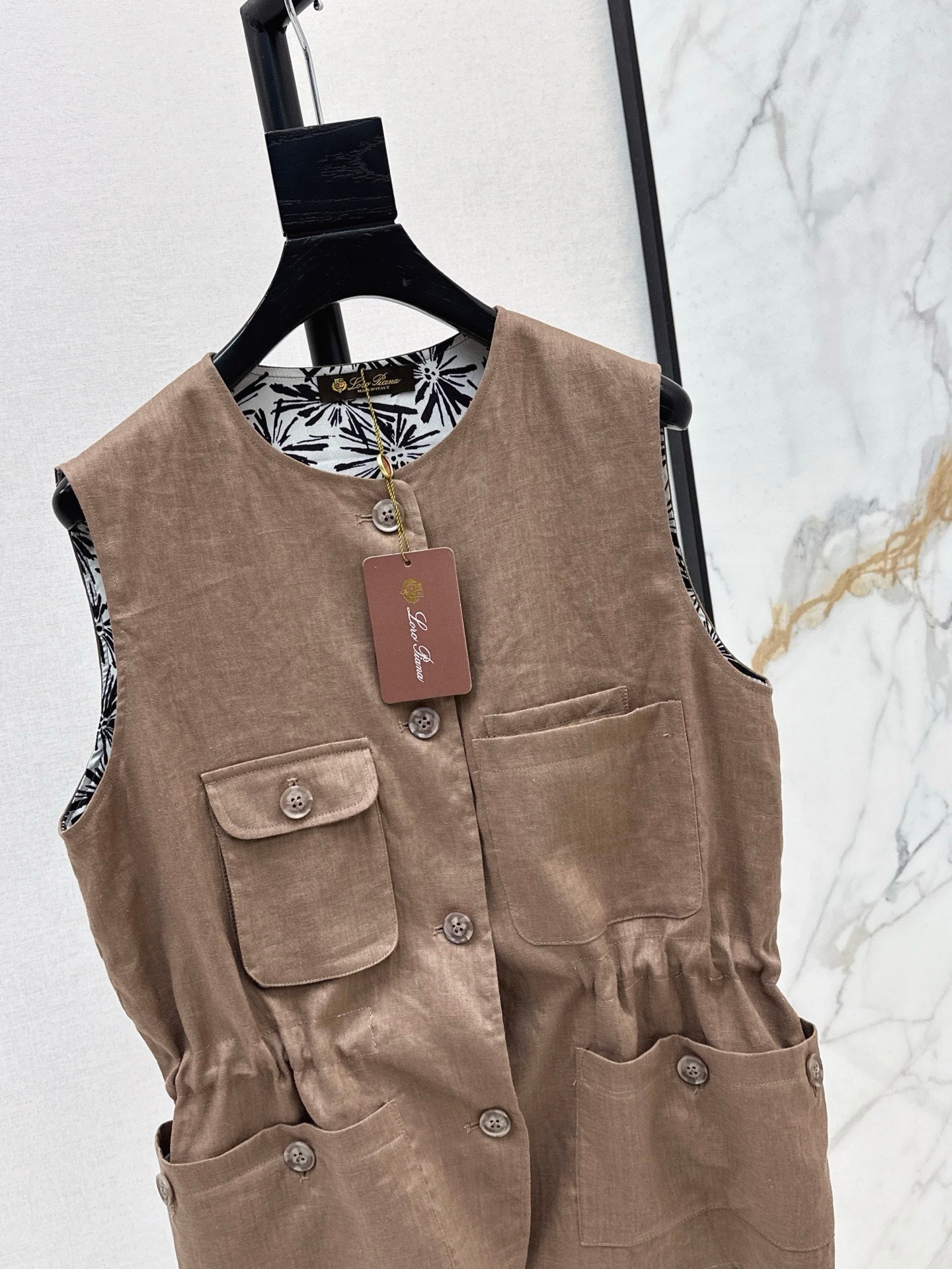 Lor*P 25ss linen vest jacket