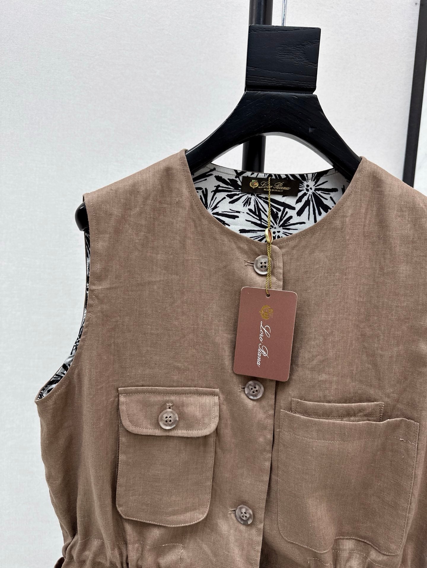 Lor*P 25ss linen vest jacket