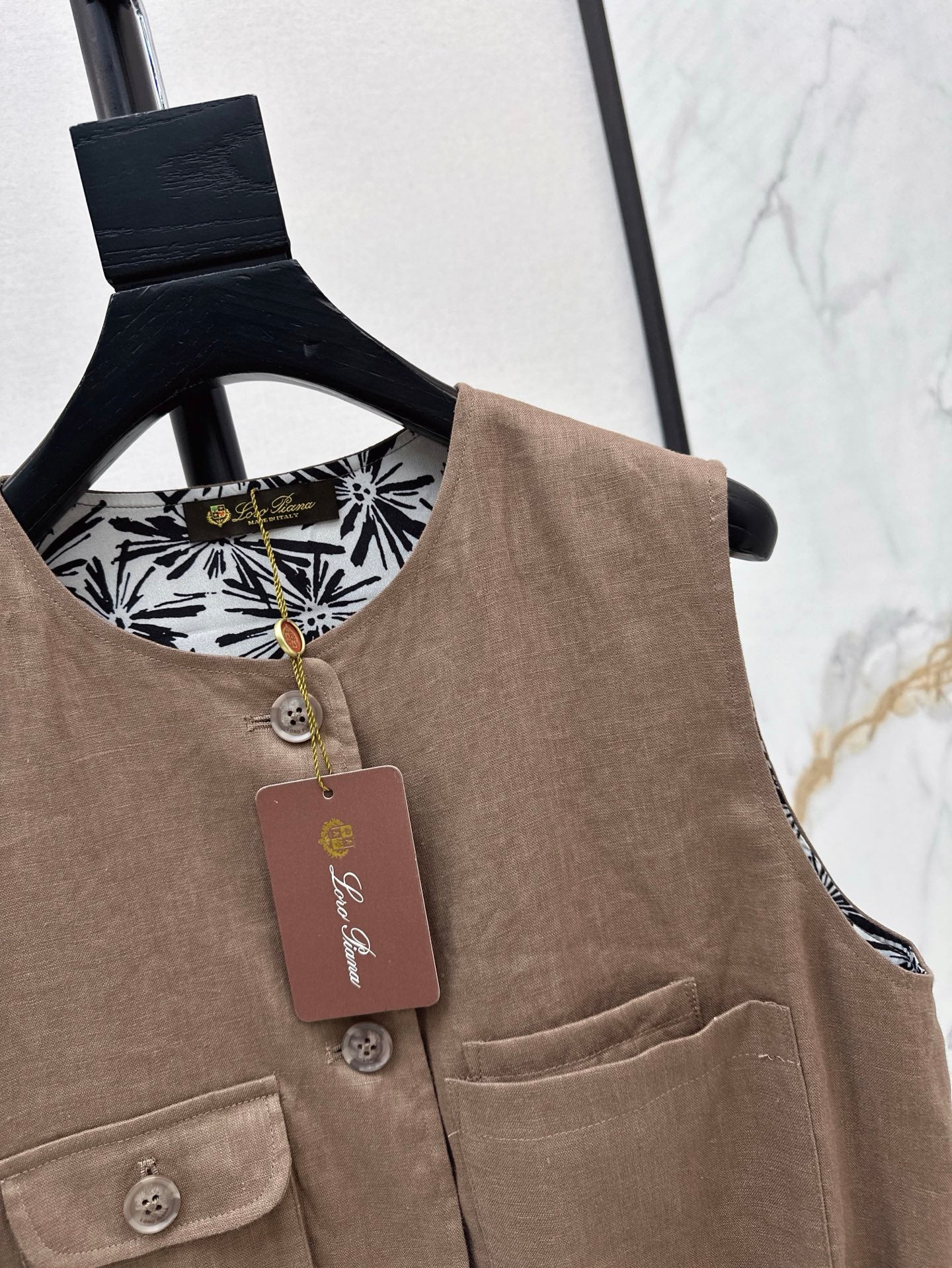 Lor*P 25ss linen vest jacket