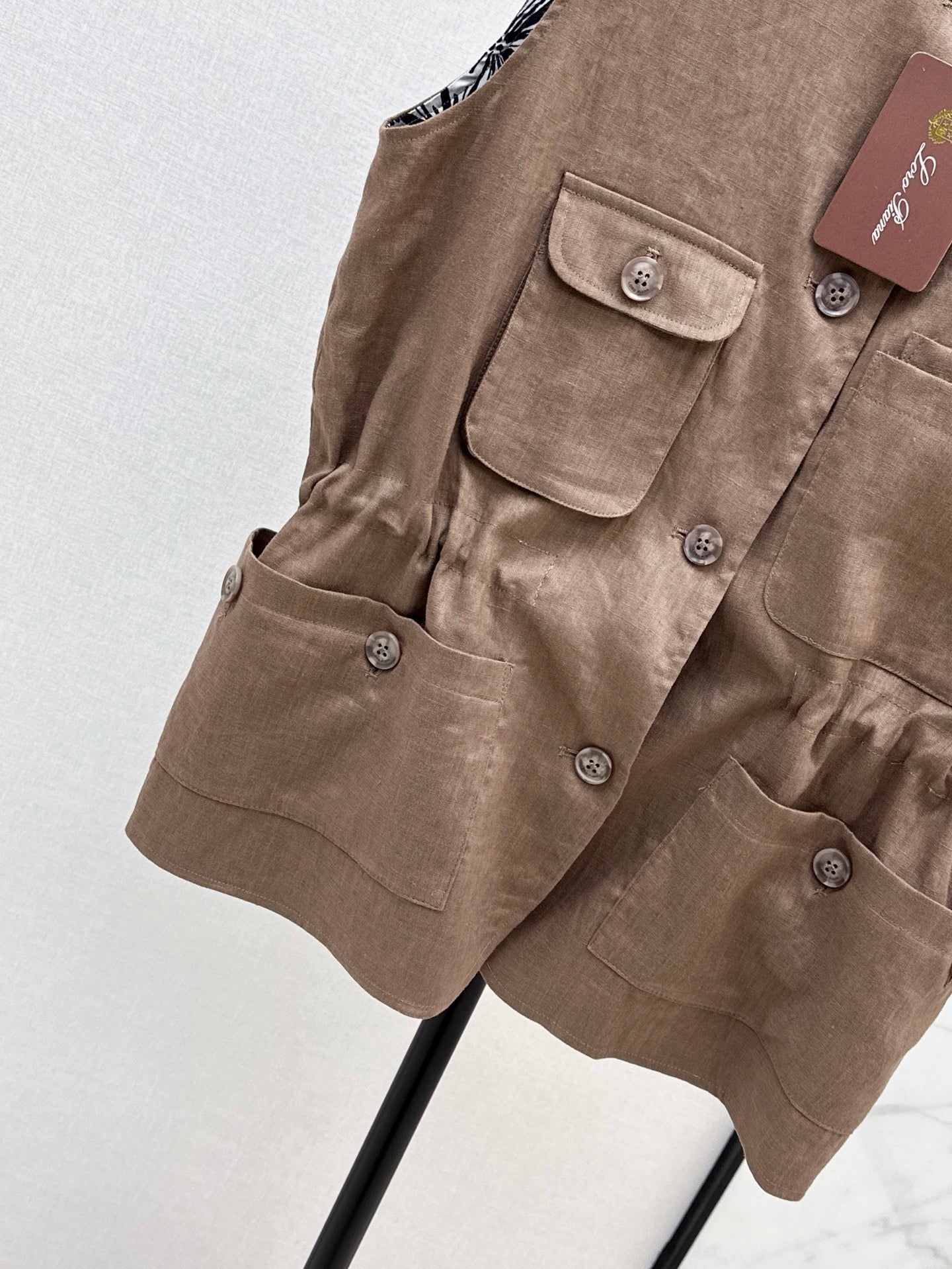 Lor*P 25ss linen vest jacket